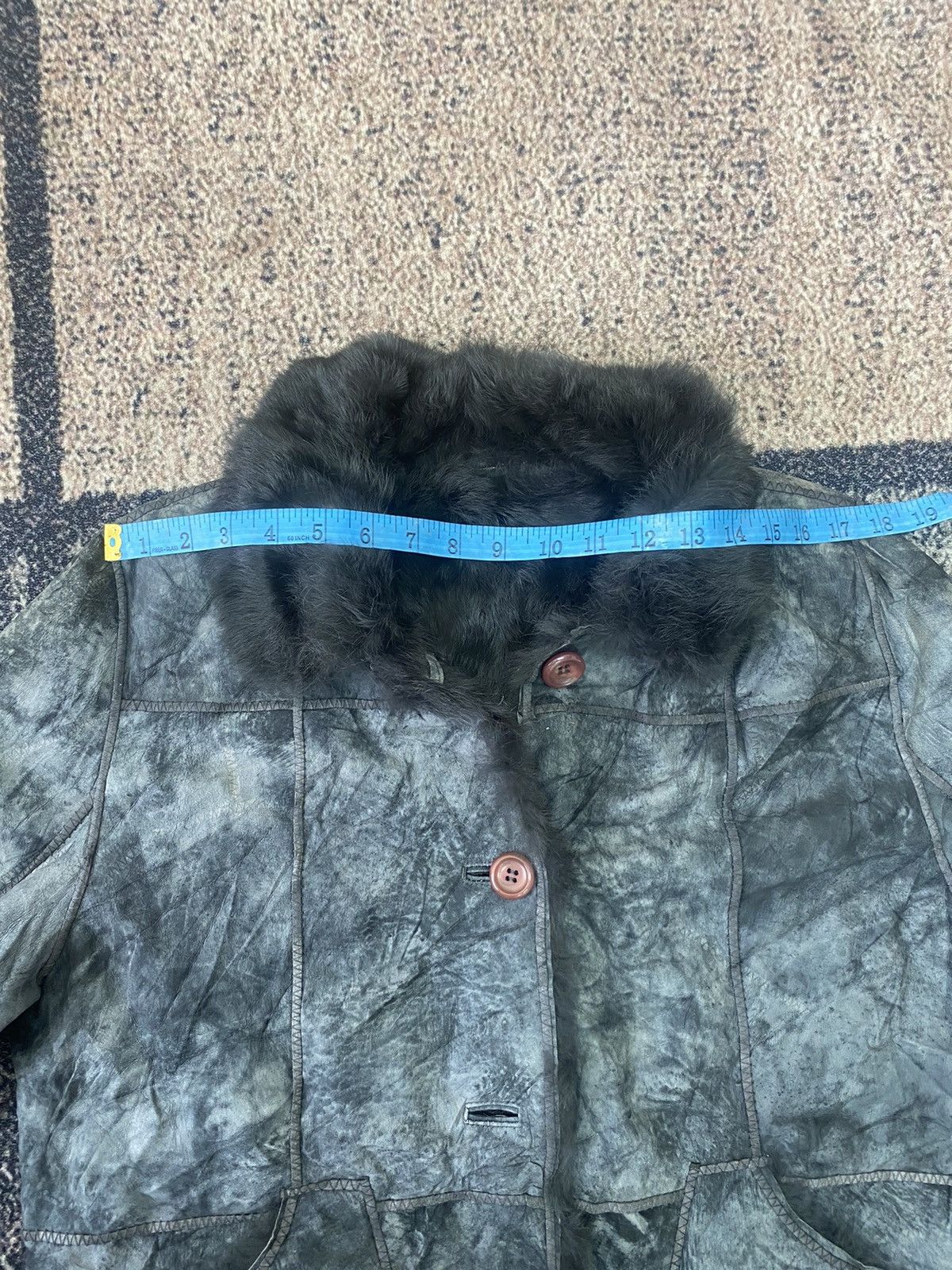 If Six Was Nine × Japanese Brand × Le Grande Bleu (L.G.B.) Japan Oricraf Rabbit Fur leather jacket Size US L / EU 52-54 / 3 - 10 Thumbnail