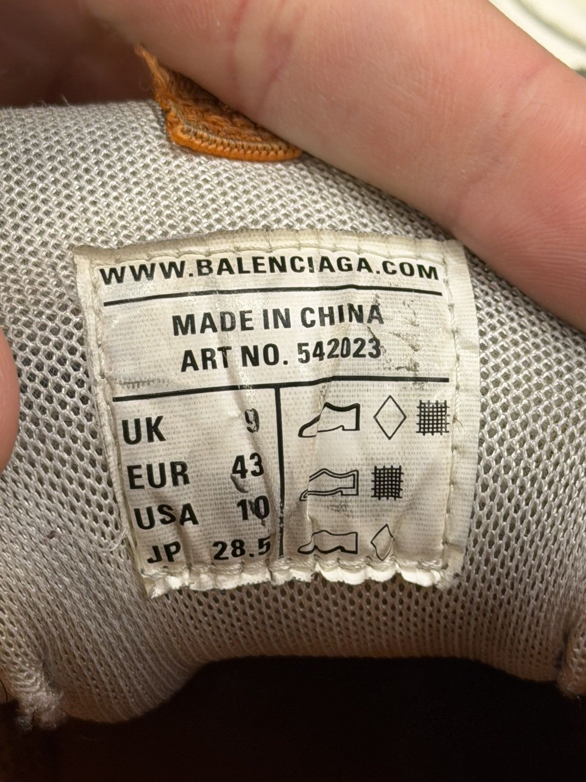 Balenciaga Balenciaga Track - White/Orange Size US 10 / EU 43 - 5 Thumbnail