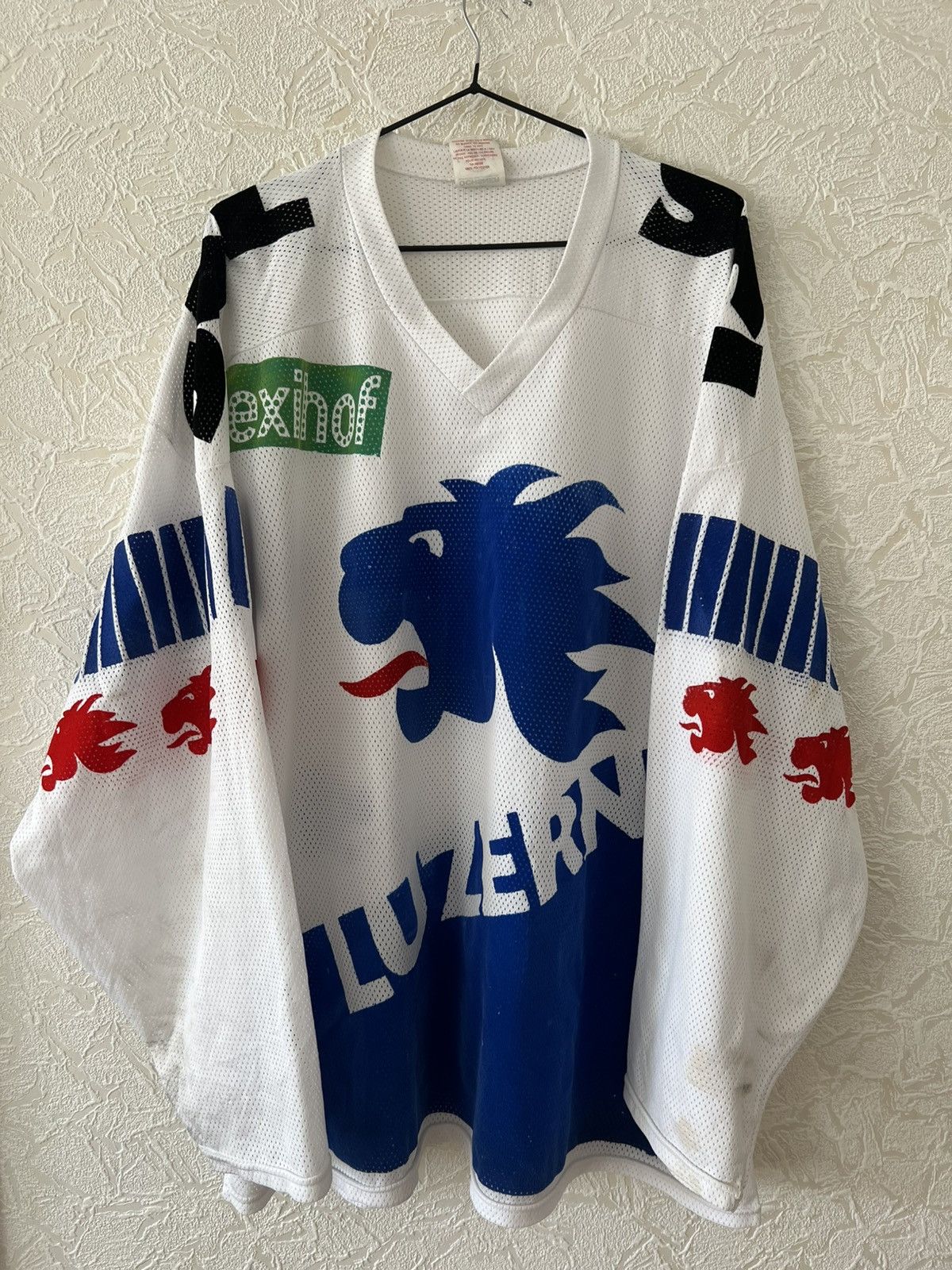 Vintage Vintage Luzern 90s Ice Hockey jersey shirt trikot swiss XL Size US XL / EU 56 / 4 - 1 Thumbnail