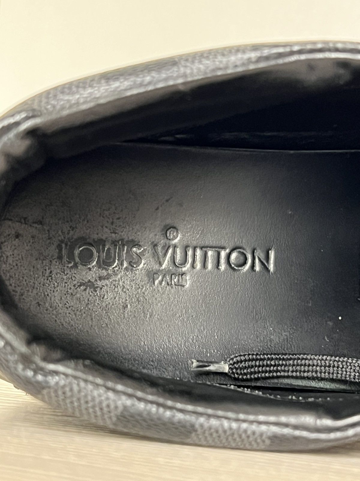 Louis Vuitton Louis Vuitton Damier Graphite Leather Mid-Top Sneaker Size US 10 / EU 43 - 17 Thumbnail