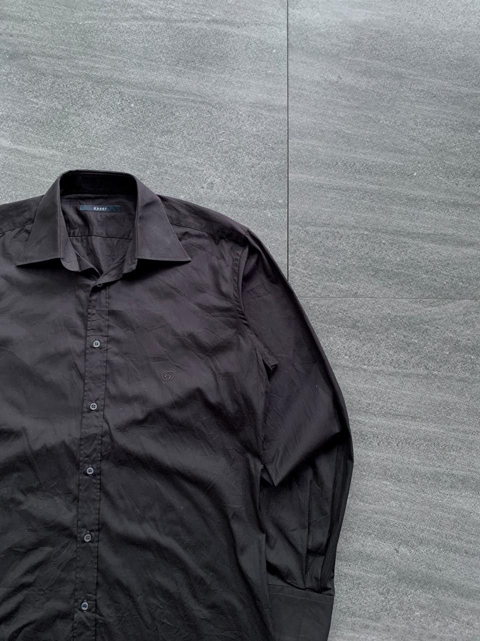 Gucci FREE TAX! Logo Embroidery Ls Shirt by Tom Ford Size US M / EU 48-50 / 2 - 2 Thumbnail