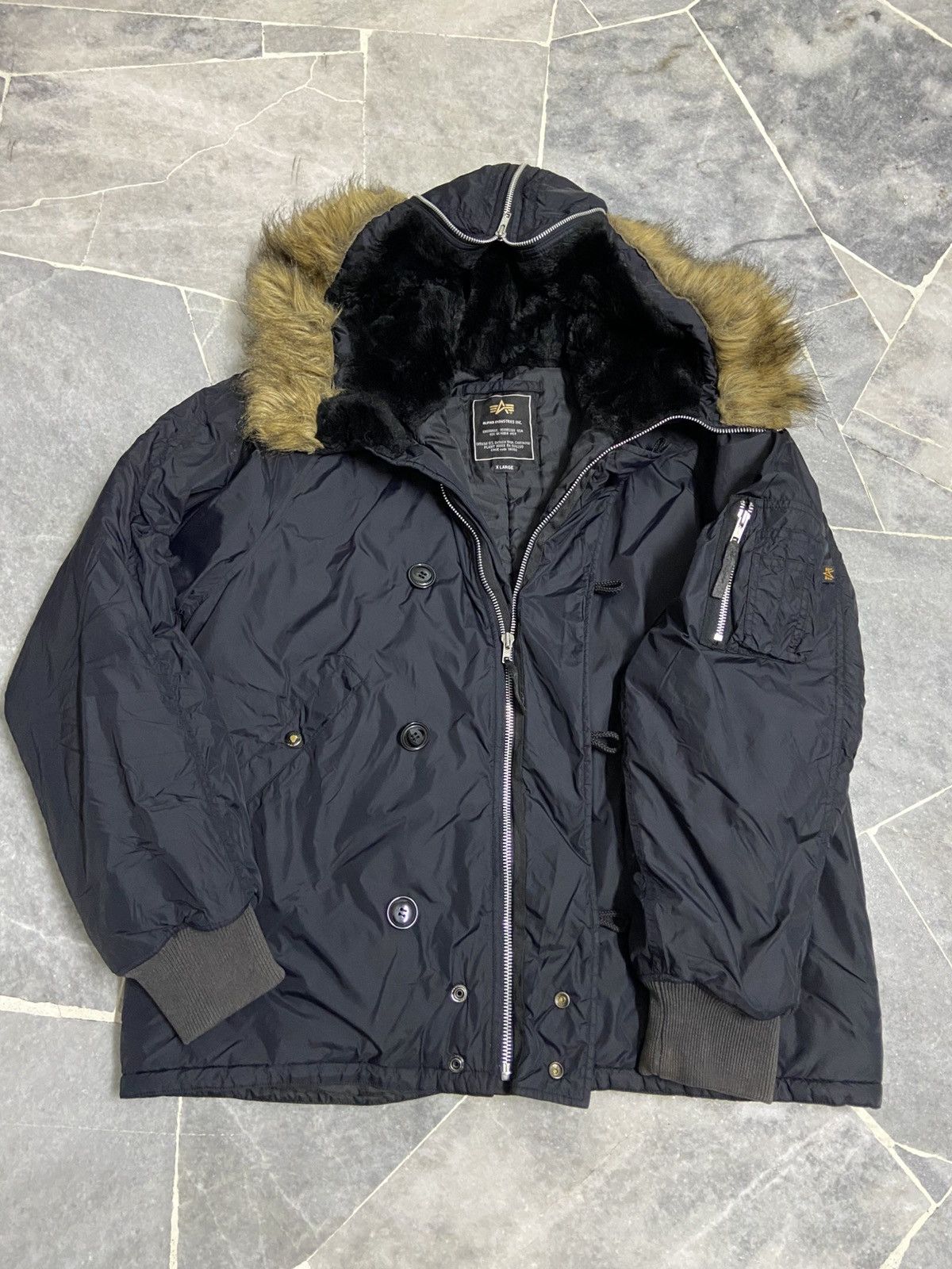 Alpha Industries Alpha Industries N2B Faux Fur Jacket Size US L / EU 52-54 / 3 - 6 Thumbnail