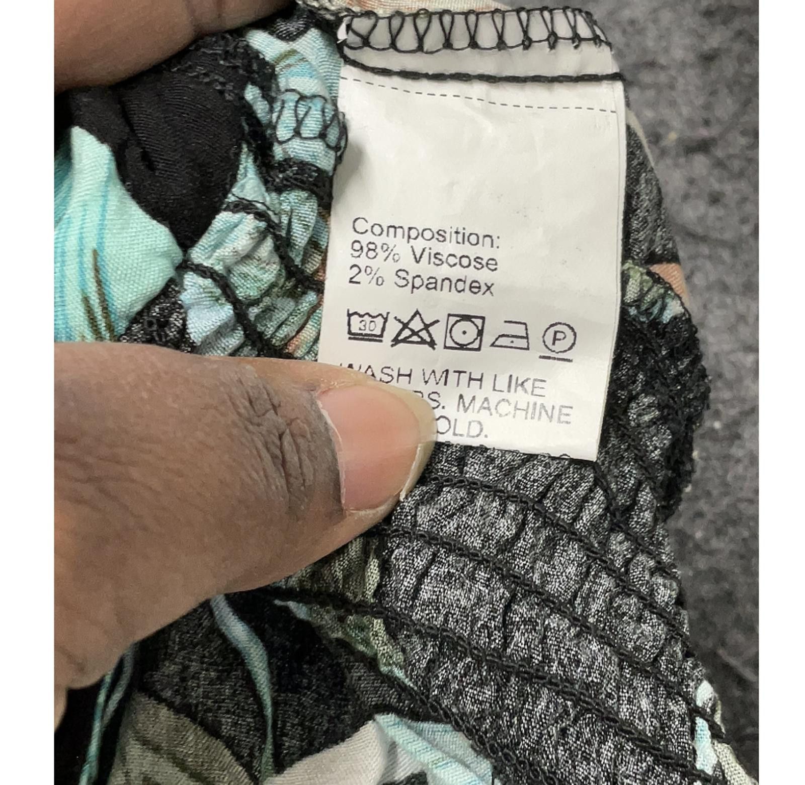 Other Shein Curve Size 0XL Plus Teal Black Romper Size 36" / US 14 / IT 50 - 4 Thumbnail