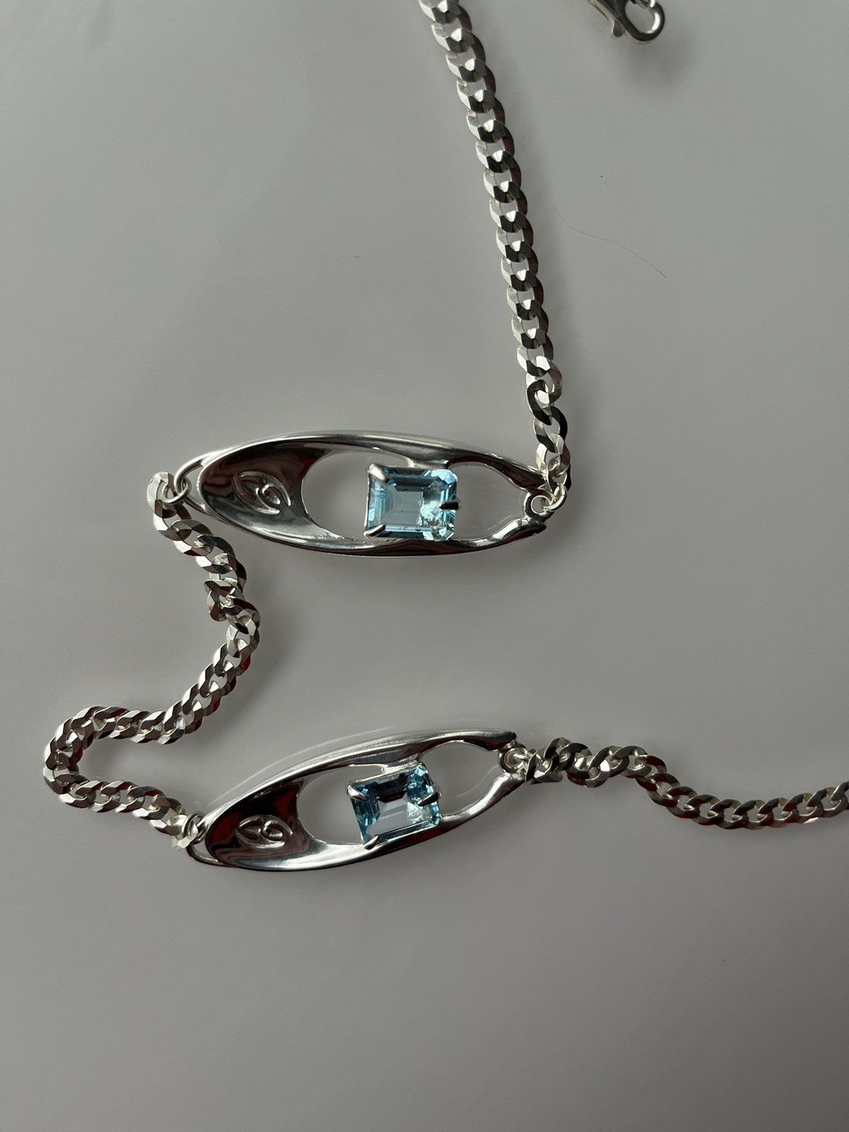 Other SYDORIA SILVER NECKLACE WITH A NATURAL TOPAZ Size ONE SIZE - 2 Thumbnail