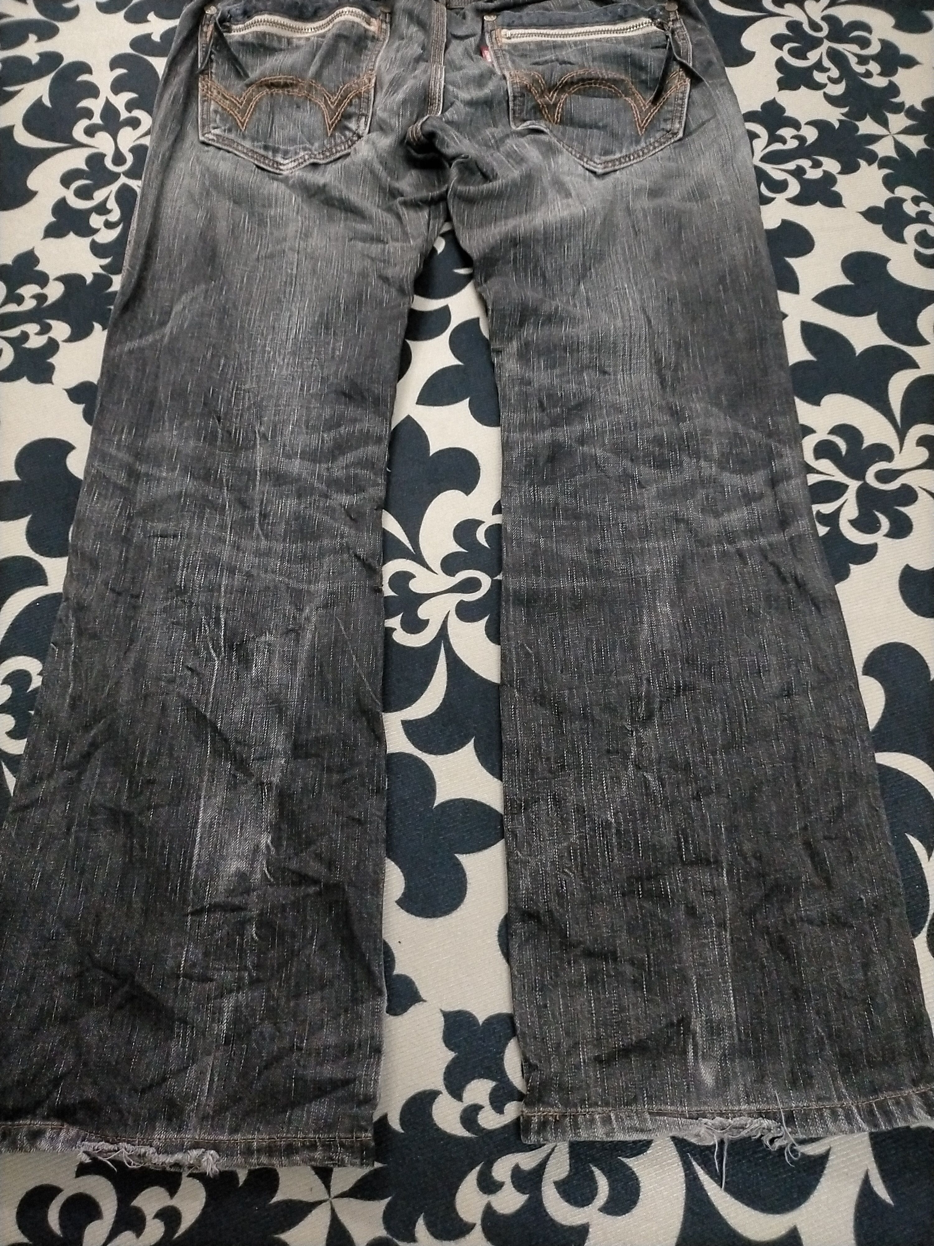 Edwin × If Six Was Nine × KMRii 🔥Sick🔥 Edwin 503 Distressed Ripped Washed Jeans Size US 31 - 7 Thumbnail