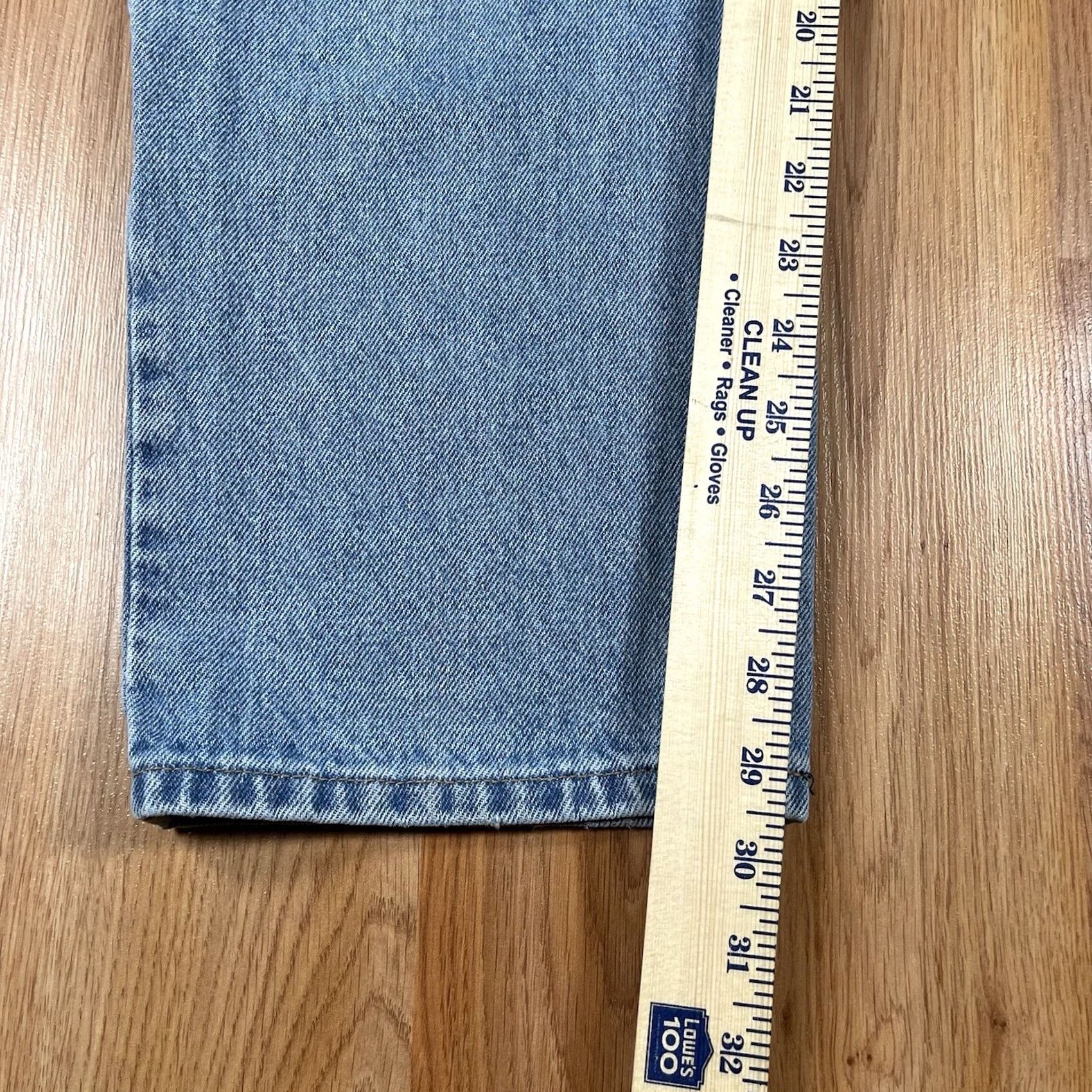 Vintage VINTAGE LL Bean Original Fit Relaxed Blue Wash Denim Long Jeans Womens 14 100% Cotton Size 36" / US 14 / IT 50 - 6 Thumbnail