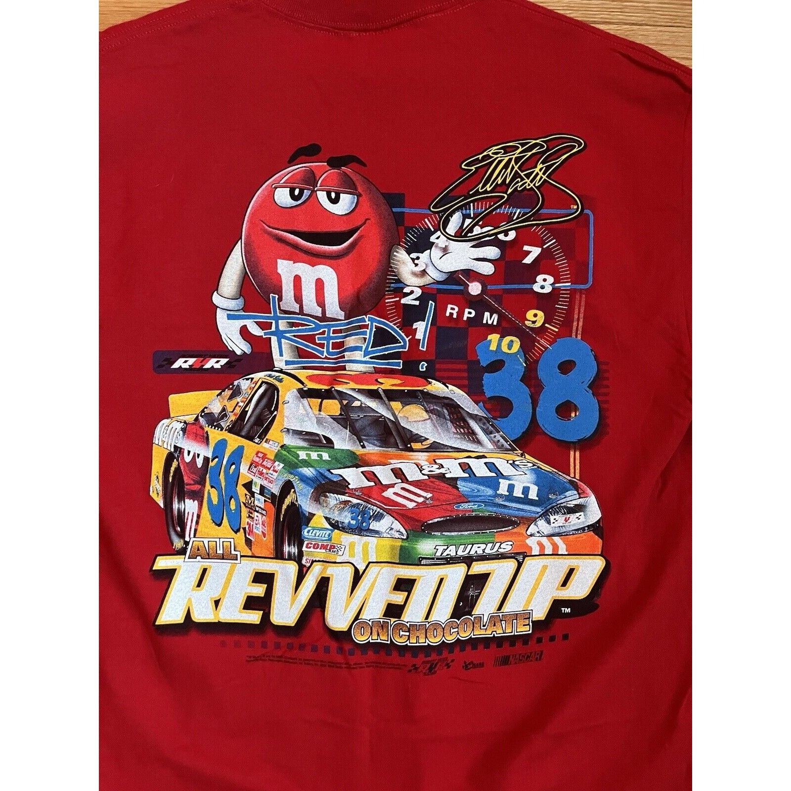 NASCAR VINTAGE NASCAR SKITTLES RACING TEAM ELLIOT SADLER 38 T SHIRT Size US M / EU 48-50 / 2 - 4 Thumbnail