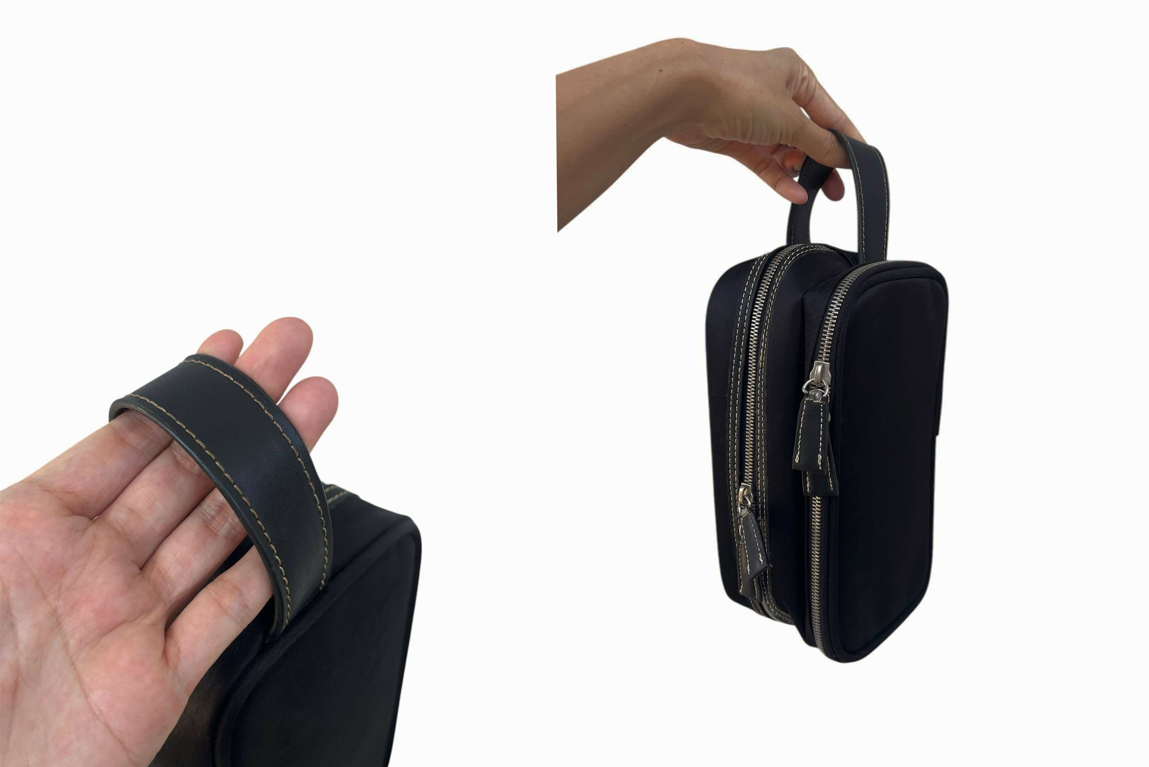 Vintage Minimal Fabric Men Wristlet bag / Wallet / Clutch / Handbag Size ONE SIZE - 6 Thumbnail