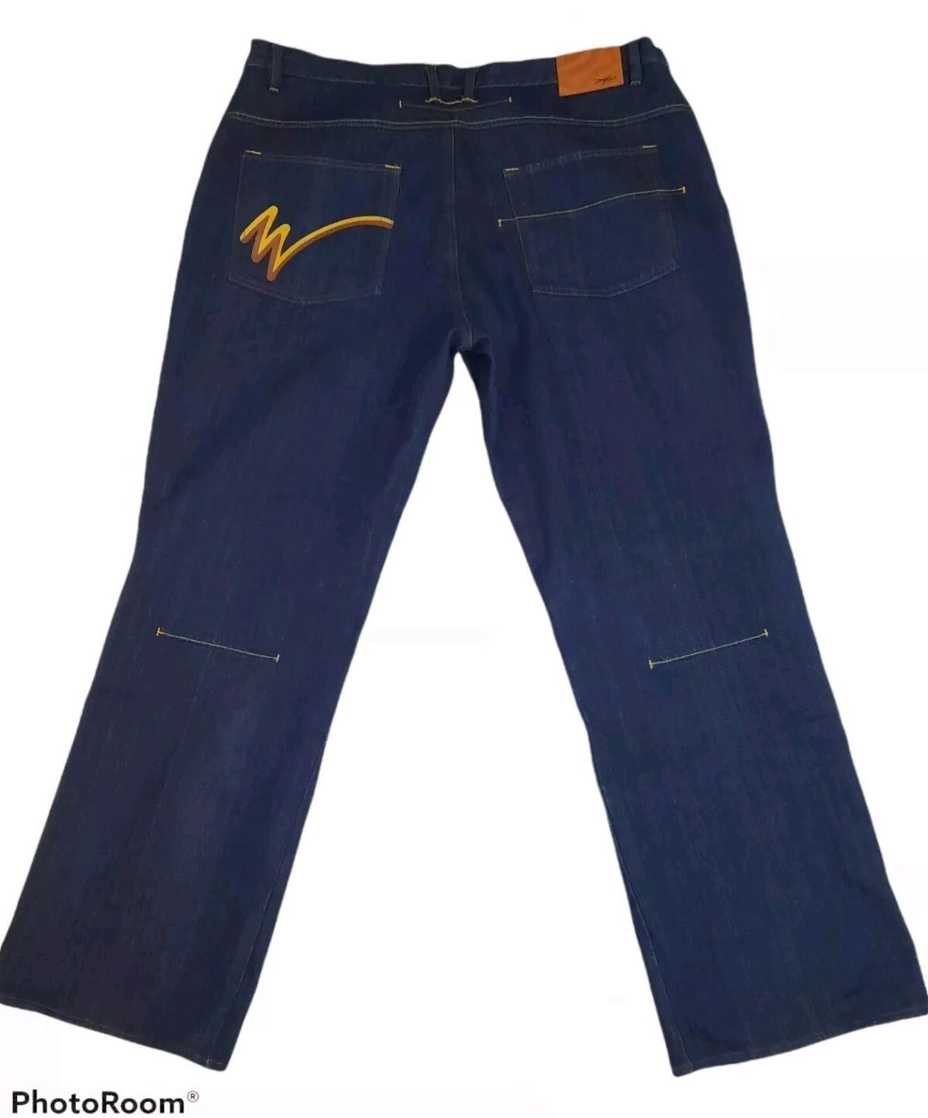 Other Miskeen Baggy 44X33 Selvedge Leather Trim Skater Jeans NWOT Size US 44 / EU 60 - 3 Thumbnail