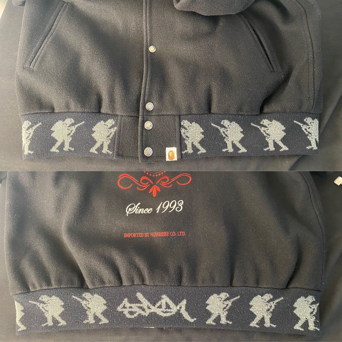 Bape Vintage Bape Stash Varsity Bomber Embroidered Jacket 2005 XL Size US XL / EU 56 / 4 - 9 Thumbnail
