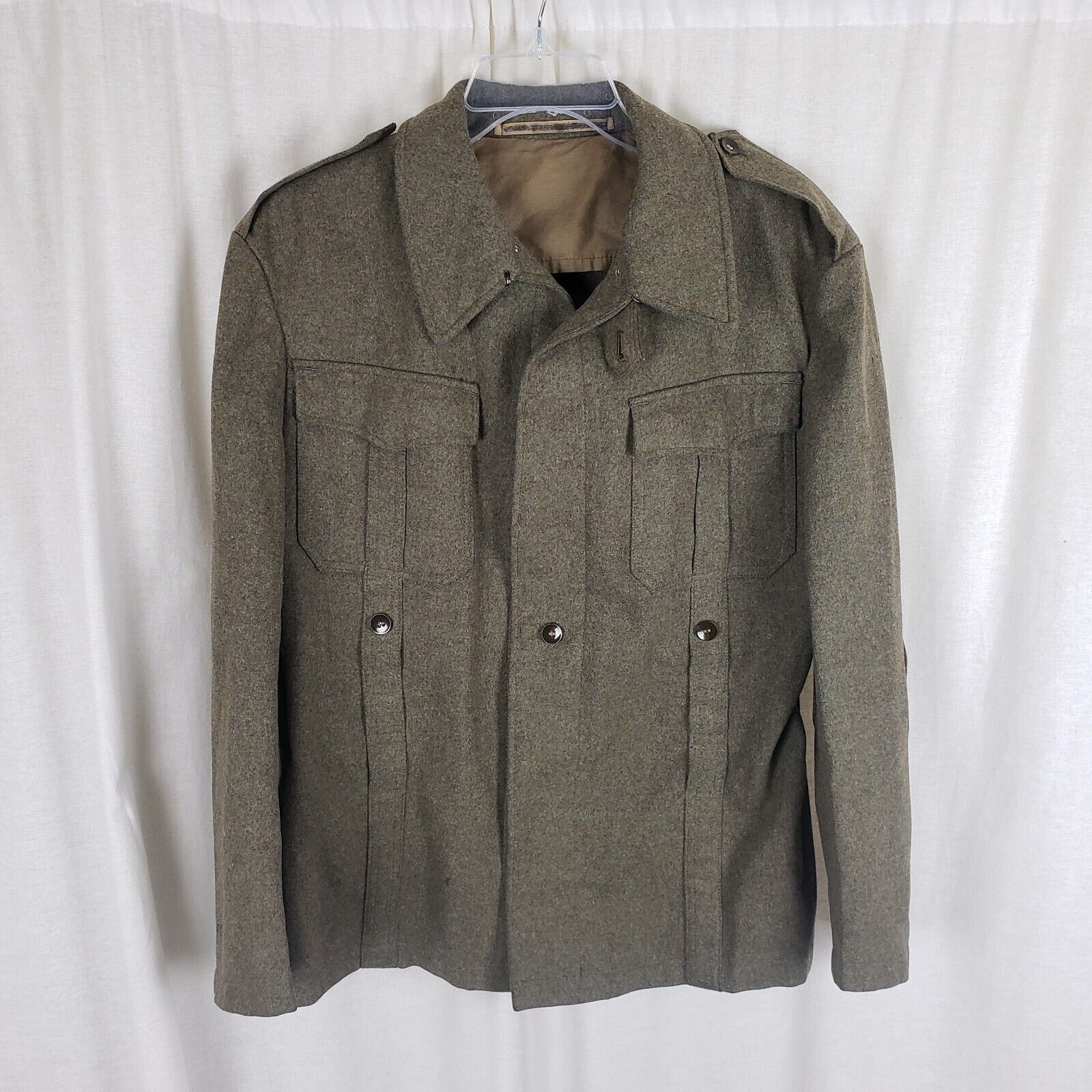 Vtg Bernhardt German Military Wool Field Jacket Uniform Coat