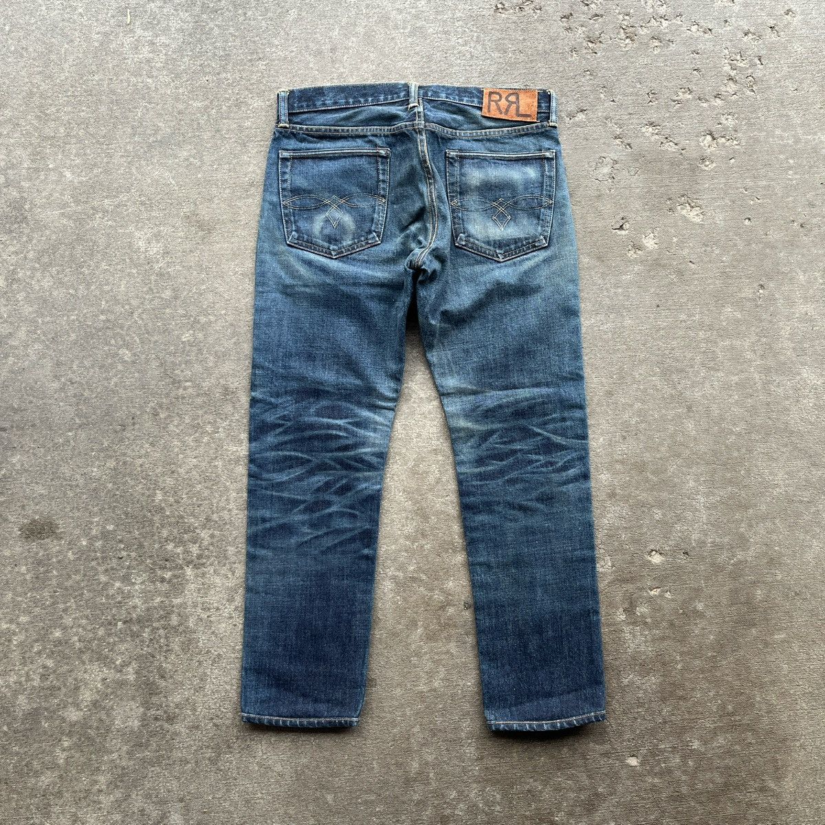 RRL Ralph Lauren vintage rrl 90s washed denim cargo pants | Grailed