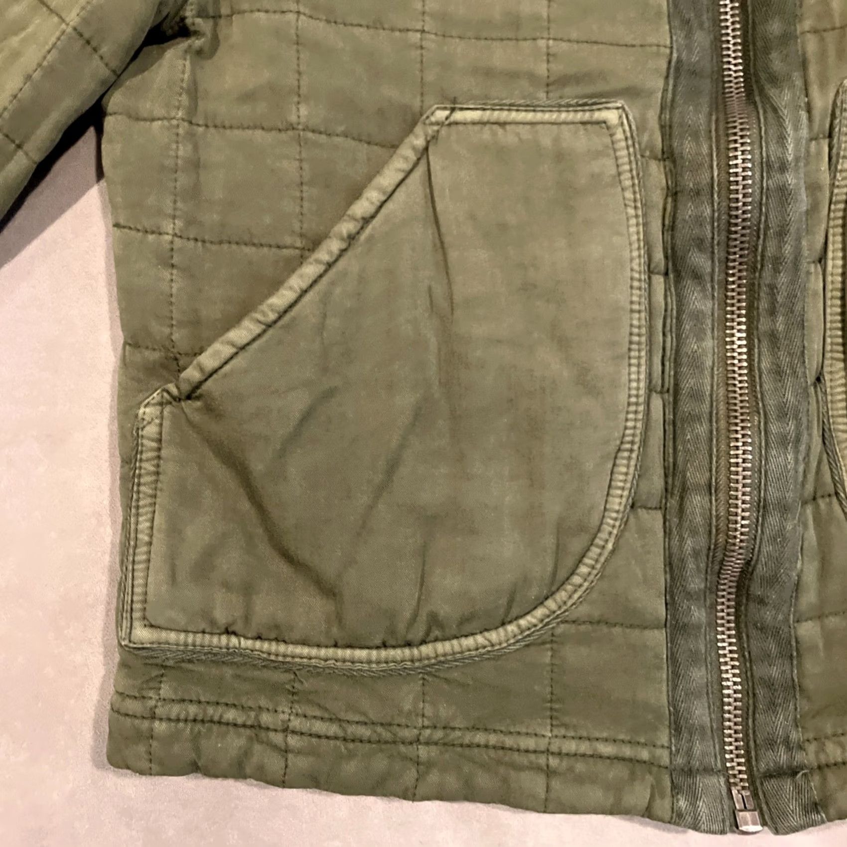 Vintage BLANKNYC Quilted Olive Green Military Jacket Women’s Medium Size M / US 6-8 / IT 42-44 - 3 Thumbnail