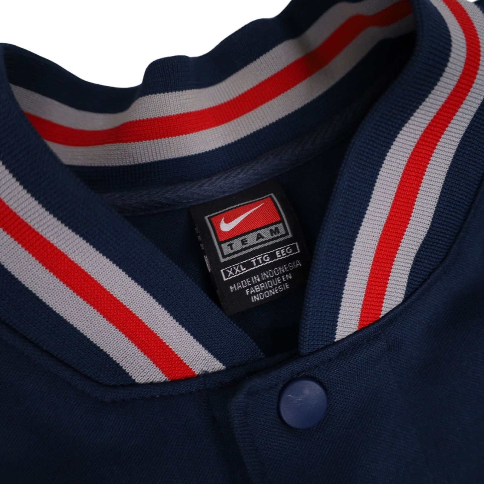 MLB × Nike × Vintage Vintage Nike New Jersey Nets Snap Down Warm Up Jersey Shirt Size US XXL / EU 58 / 5 - 8 Thumbnail