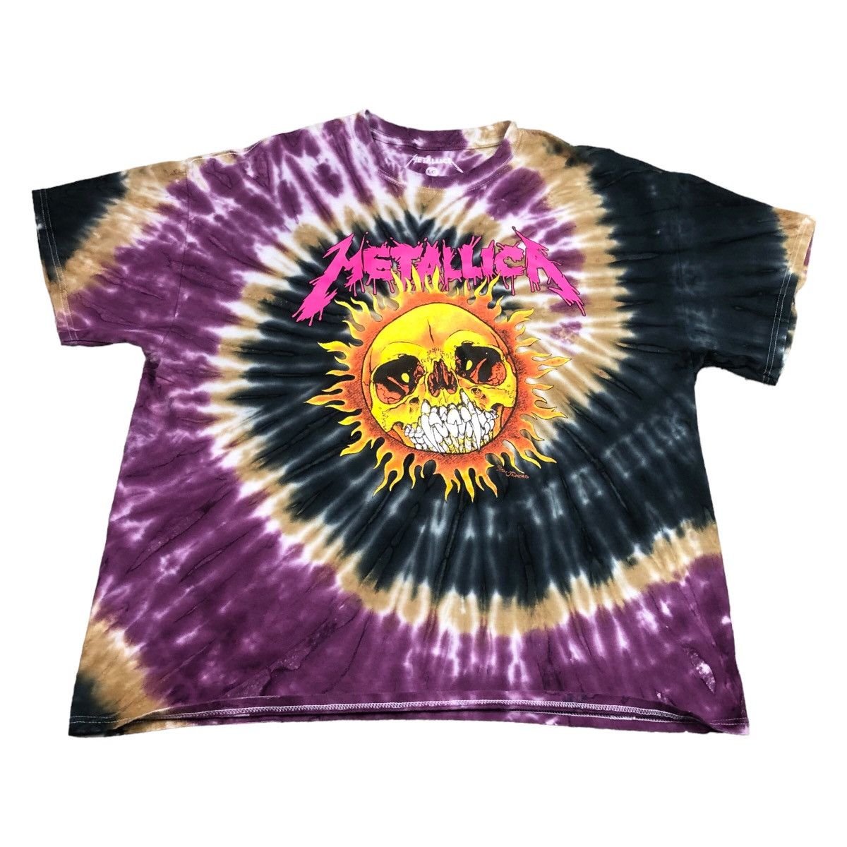 Metallica Metallica Pushead “One” Tie Dye T Shirt Large