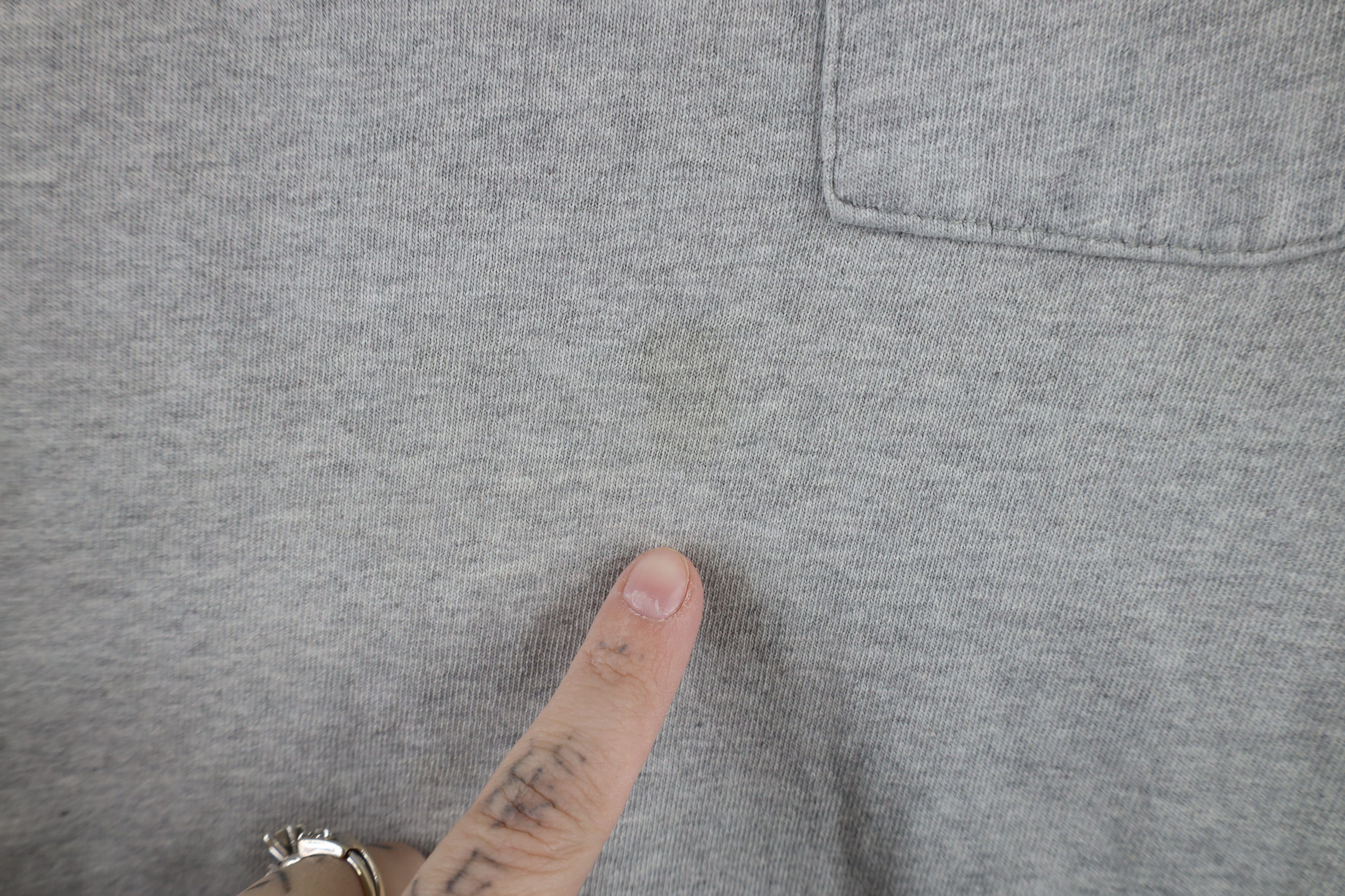 Vintage Vintage 90s Streetwear Blank Pocket T-Shirt Heather Gray Size US L / EU 52-54 / 3 - 4 Thumbnail