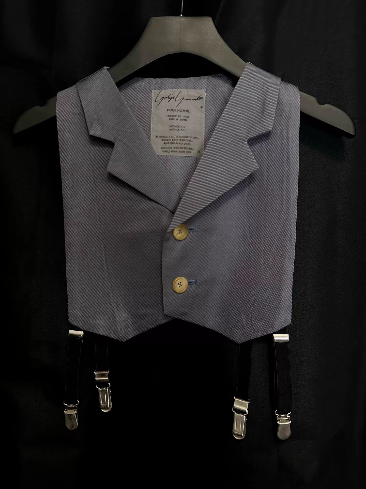 Yohji Yamamoto Yohji Yamamoto 1980s Rare Unisex Short Suspender Vest M Size US M / EU 48-50 / 2 - 1 Thumbnail