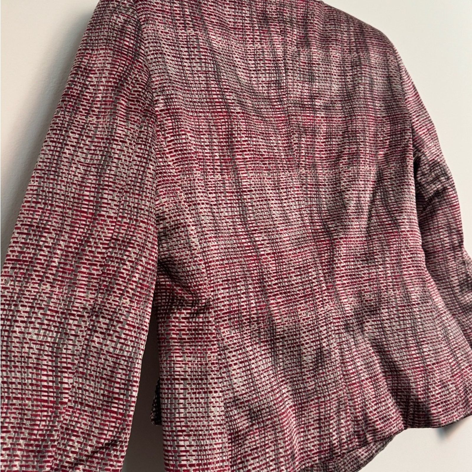 Emporio Armani Emporio Armani Fuschia Silk Set Blazer and Blouse Size S / US 4 / IT 40 - 4 Thumbnail