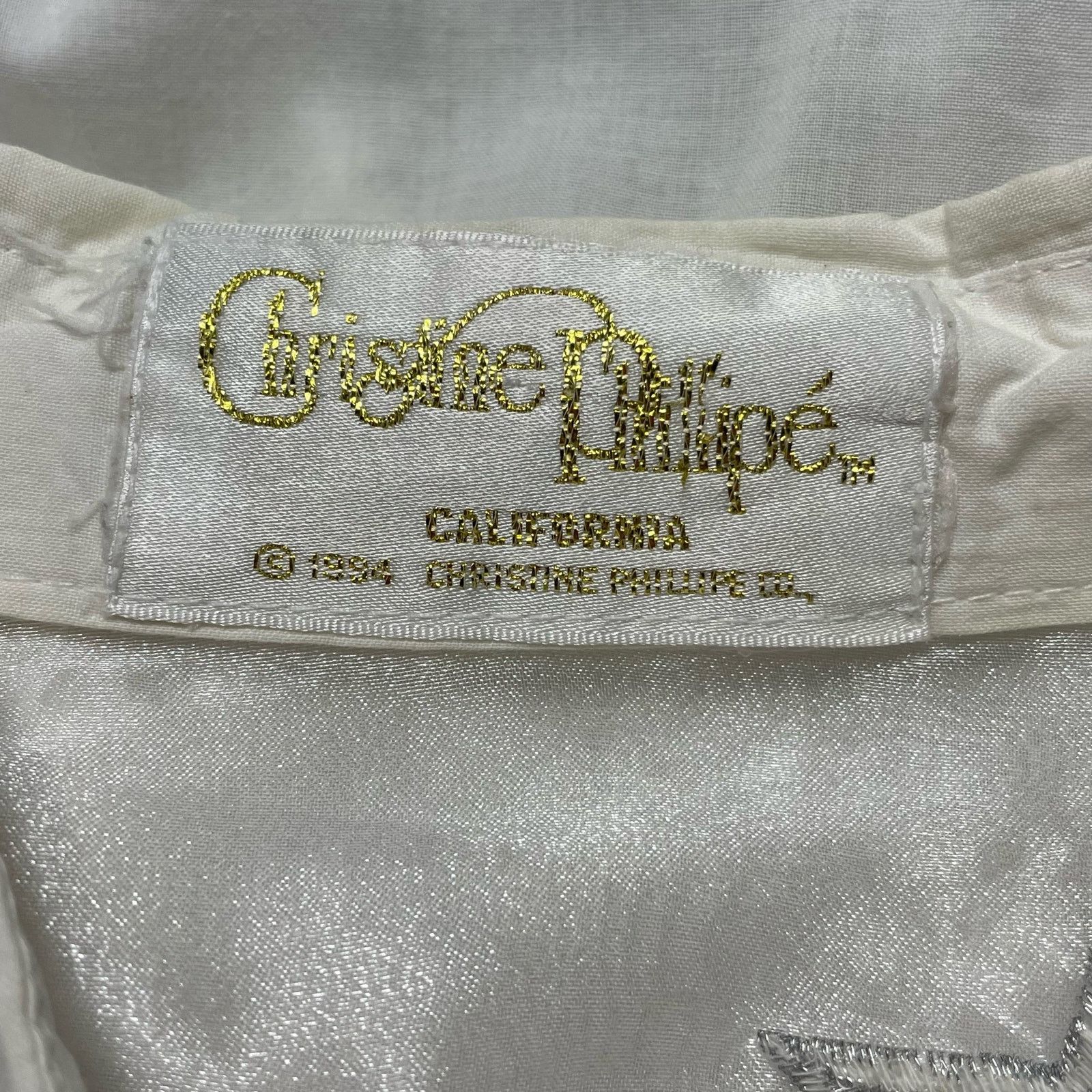 Other Christine Philipe Embroidered Stars Shirt Size XL / US 12-14 / IT 48-50 - 3 Thumbnail