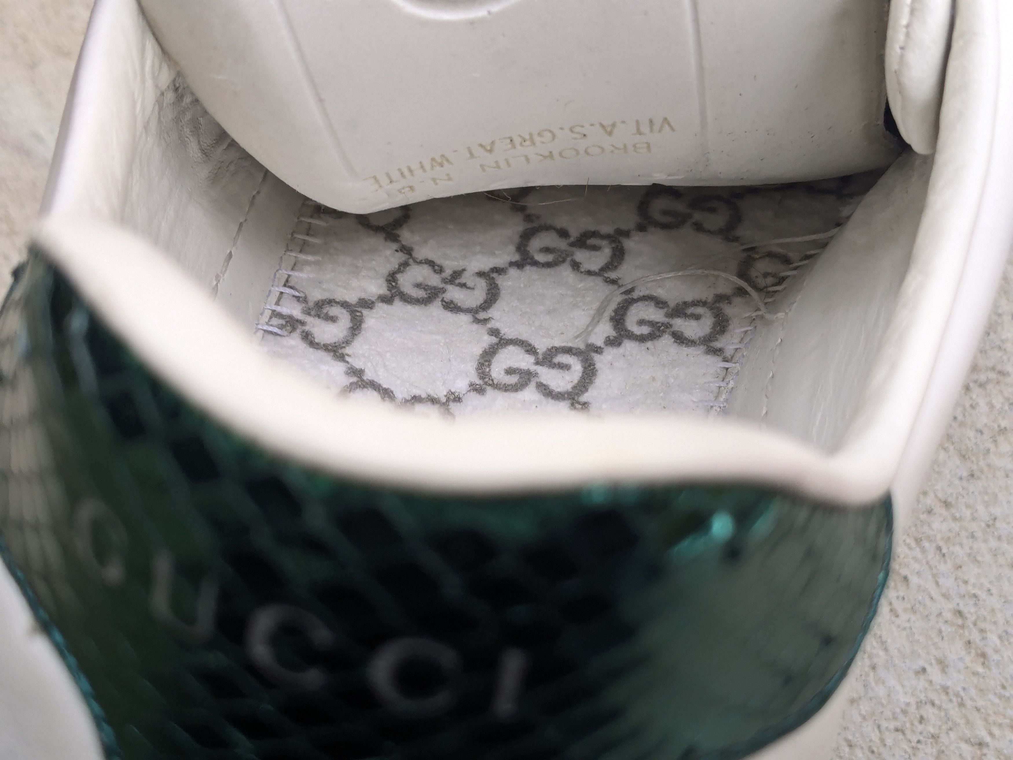 Gucci Gucci Ace Sneakers White Bee Stars Low 7 Leather Size US 7 / EU 40 - 11 Thumbnail