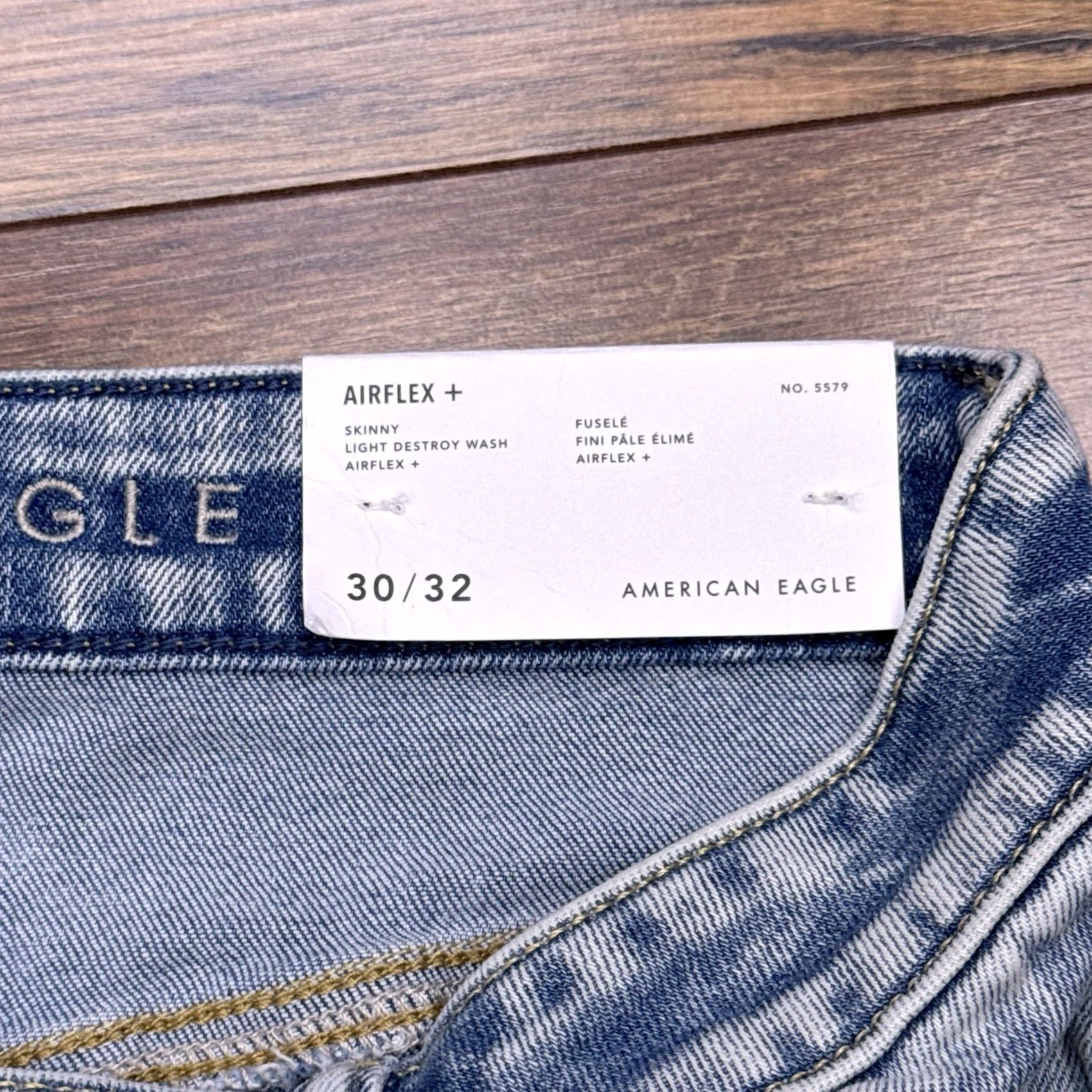 American Eagle Outfitters American Eagle Outfitters Jeans Slim Skinny 5-Pocket Denim Regular 30x32 Blue Distressed Stretch Belt Loops Logo Size US 30 / EU 46 - 5 Thumbnail