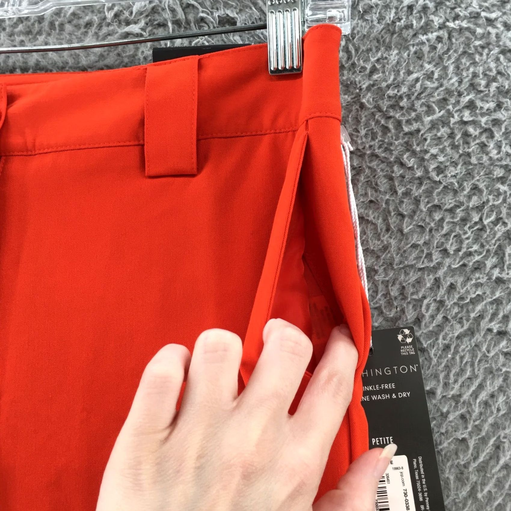 Worthington Worthington Orange Petite 4P Straight Leg High Rise Trouser Pants Womens Low Rise? No, High Rise. Size 30" / US 8 / IT 44 - 7 Thumbnail