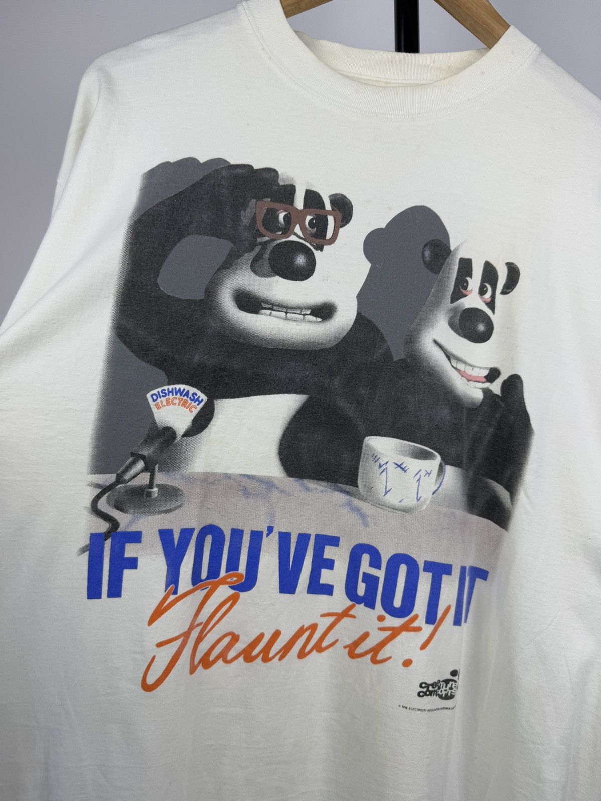 Band Tees × Vintage Vintage 1992 Creature Comforts Aardman Animations Tee Shirt Size US XL / EU 56 / 4 - 3 Thumbnail