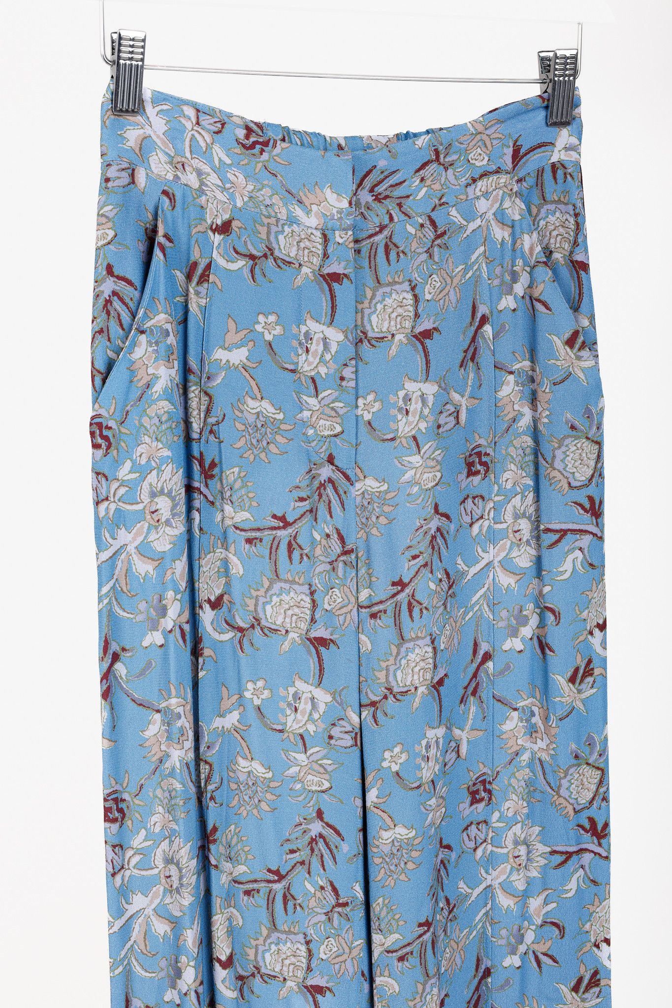 Veronica Beard Veronica Beard Pomeline Floral-Print Crepe de Chine Pants Size 25" / US 0 / IT 36 - 3 Thumbnail