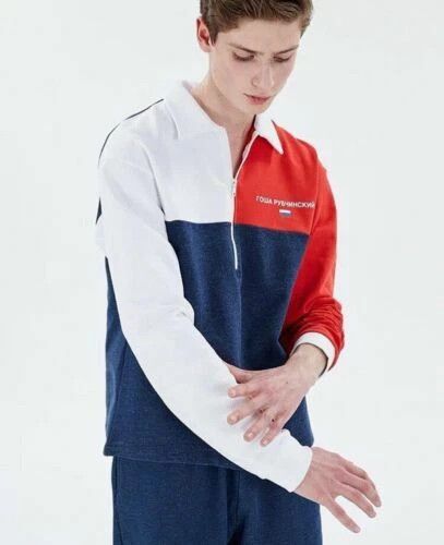 Gosha Rubchinskiy Gosha Rubchinskiy Polo HALF Zip Logo SS16 Sweatshirt Size US S / EU 44-46 / 1 - 4 Thumbnail