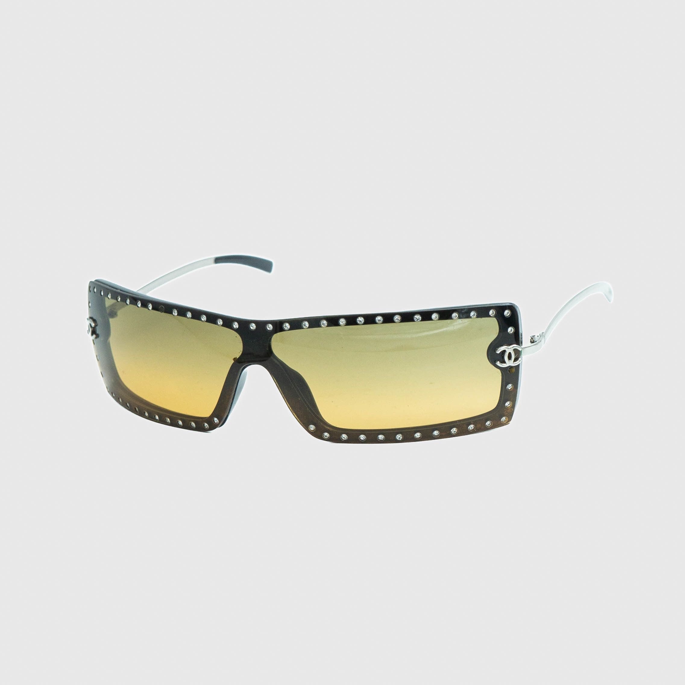 Chanel CHANEL 5077 CC Logo Shield Sunglasses Vintage 90s 00s | Grailed