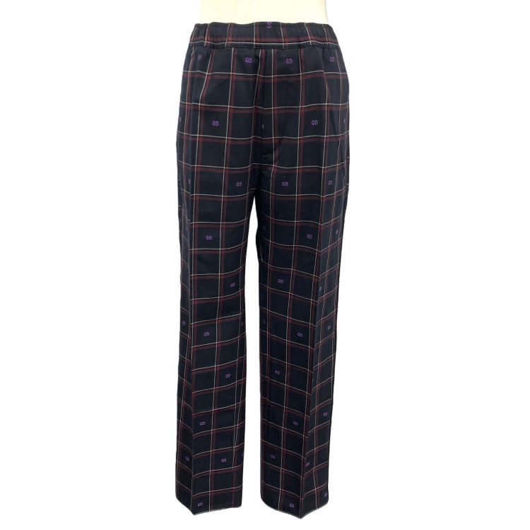 Gucci Gucci Plaid Logo Wool Pants Size 44 Size US 28 / EU 44 - 1 Thumbnail