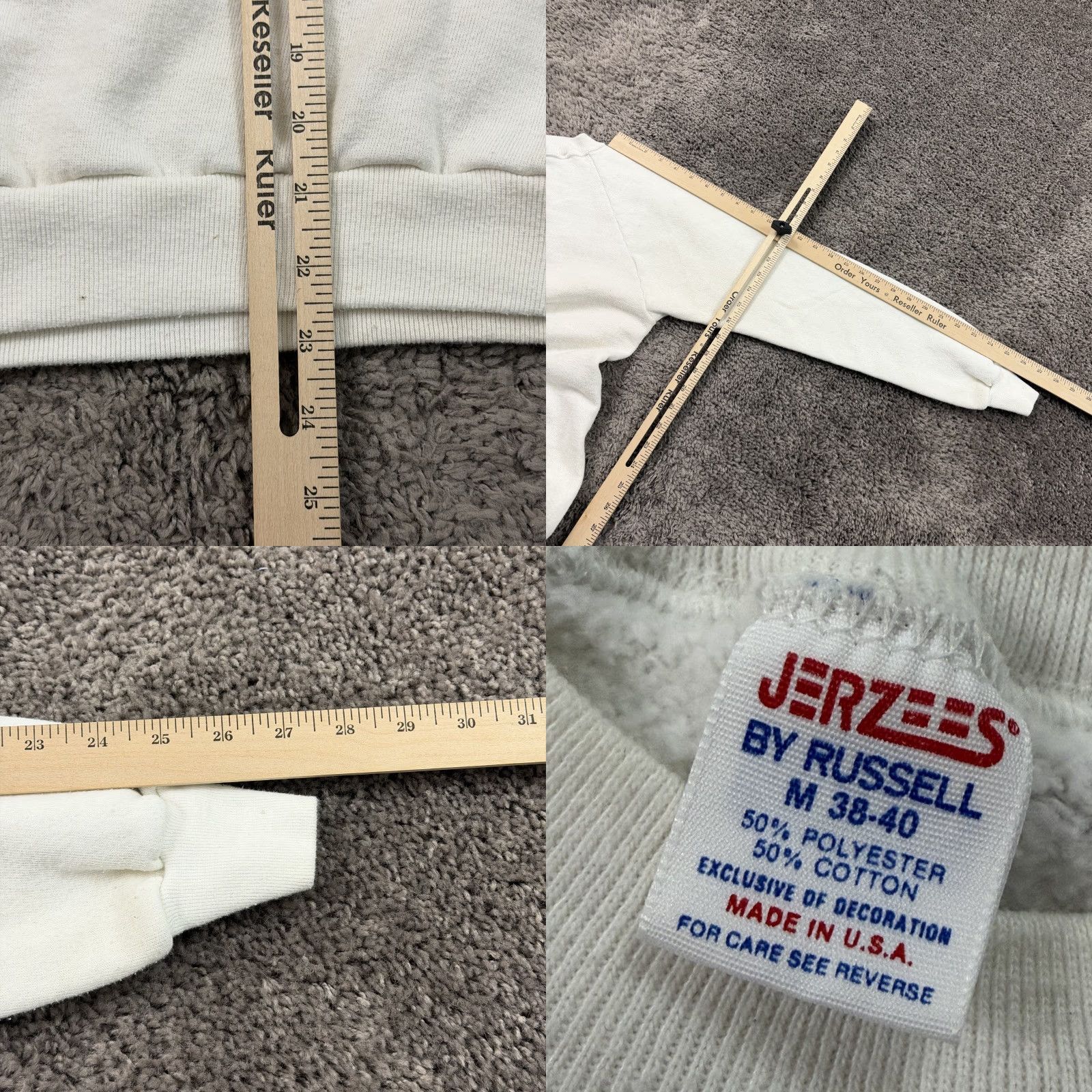 Jerzees VINTAGE Jerzees US Military Sweatshirt Mens Adults M White Navy Marine USMC Academy Jerzees USA Crew Neck Long Sleeve Fleece Graphic Print Pullover Size US M / EU 48-50 / 2 - 8 Thumbnail