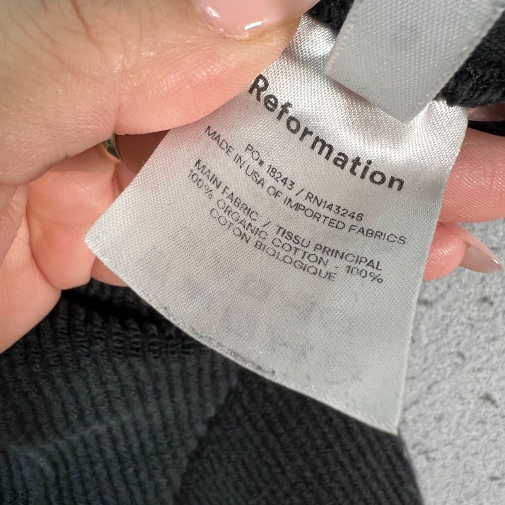 Reformation Reformation Womens Small Black Corduroy Organic Cotton Joggers Sweatpants Size 28" / US 6 / IT 42 - 5 Thumbnail