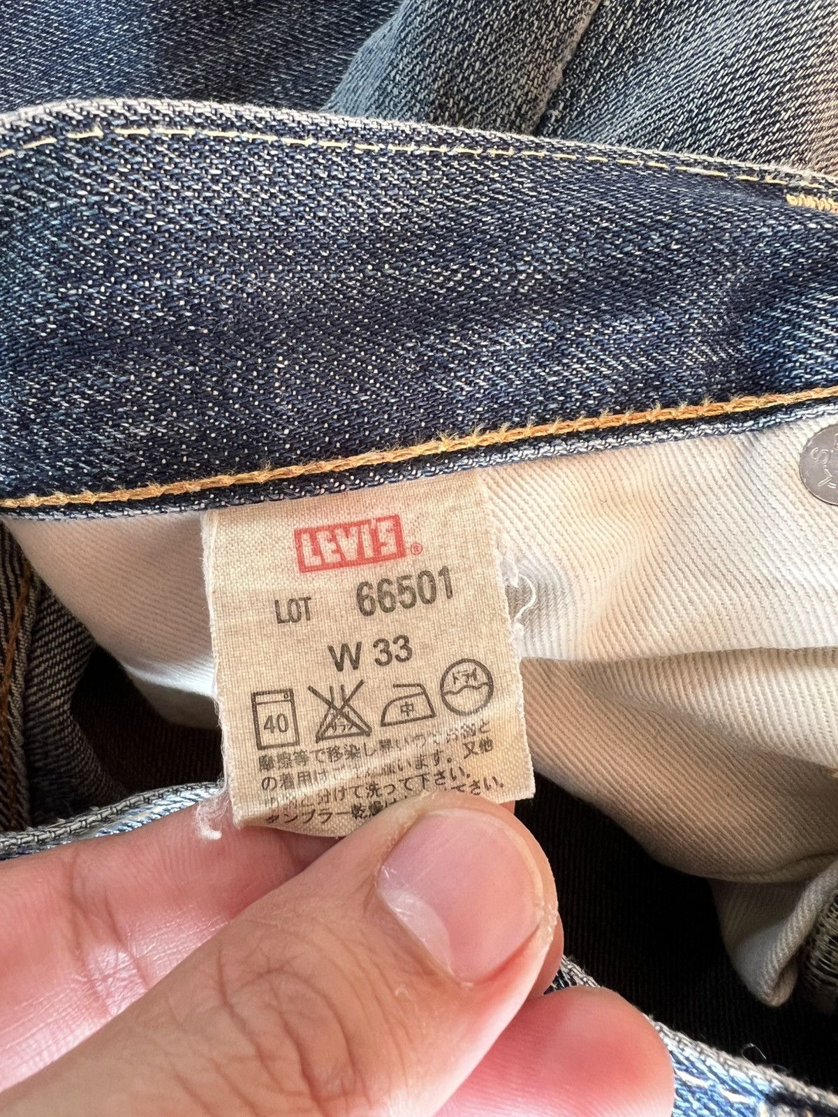 Levi's Vintage Distressed Levi’s 501 E LVC Selvedge Denim Jean Size US 32 / EU 48 - 24 Thumbnail