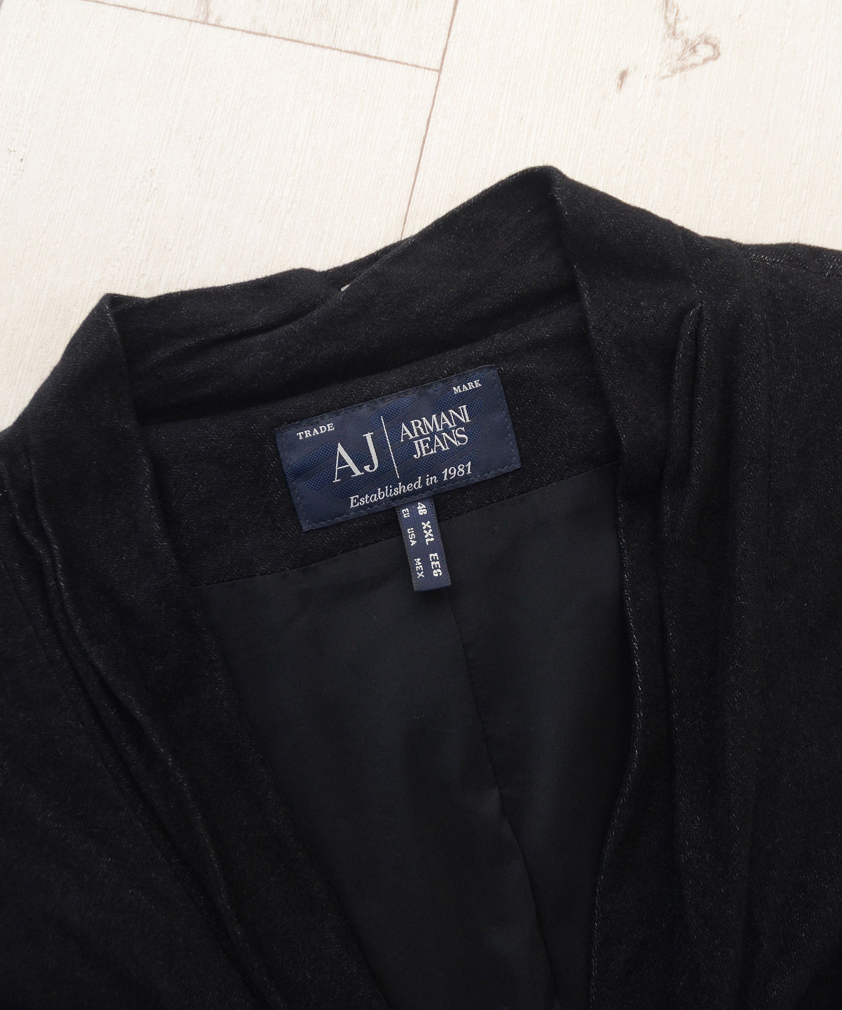 Armani × Giorgio Armani Armani Jeans Cotton Viscose Luxury Blazer Jacket Size XL / US 12-14 / IT 48-50 - 8 Thumbnail