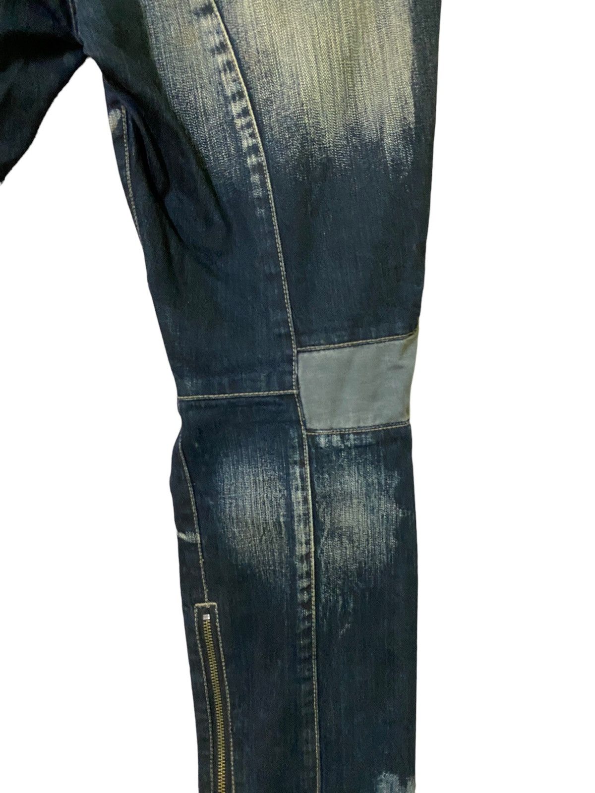 Japanese Brand Vintage PPFM Multi Zipper Hybrid Bondage Denim Pants Size US 33 - 14 Thumbnail