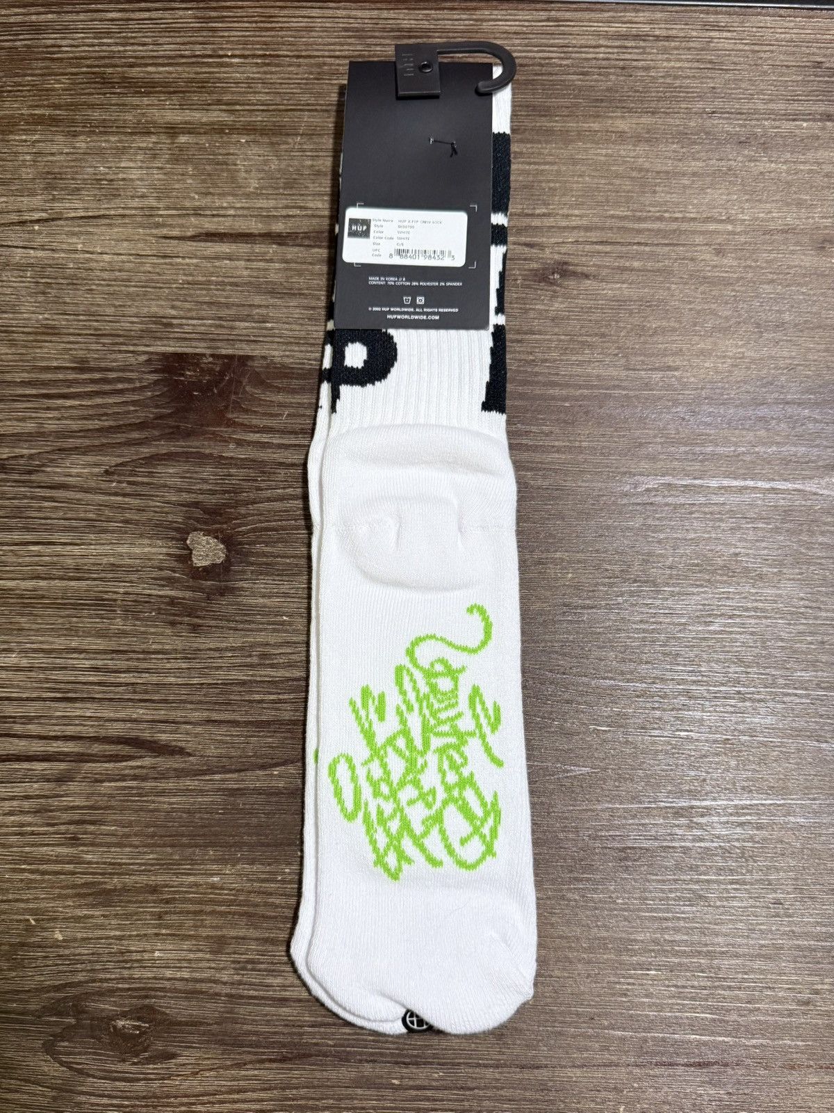 Fuck The Population FTP X HUF Socks Size ONE SIZE - 2 Thumbnail