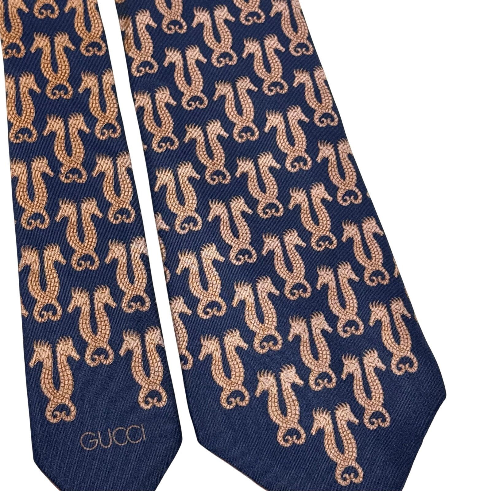 Gucci Gucci Seahorse Pattern Tie Size ONE SIZE - 9 Thumbnail