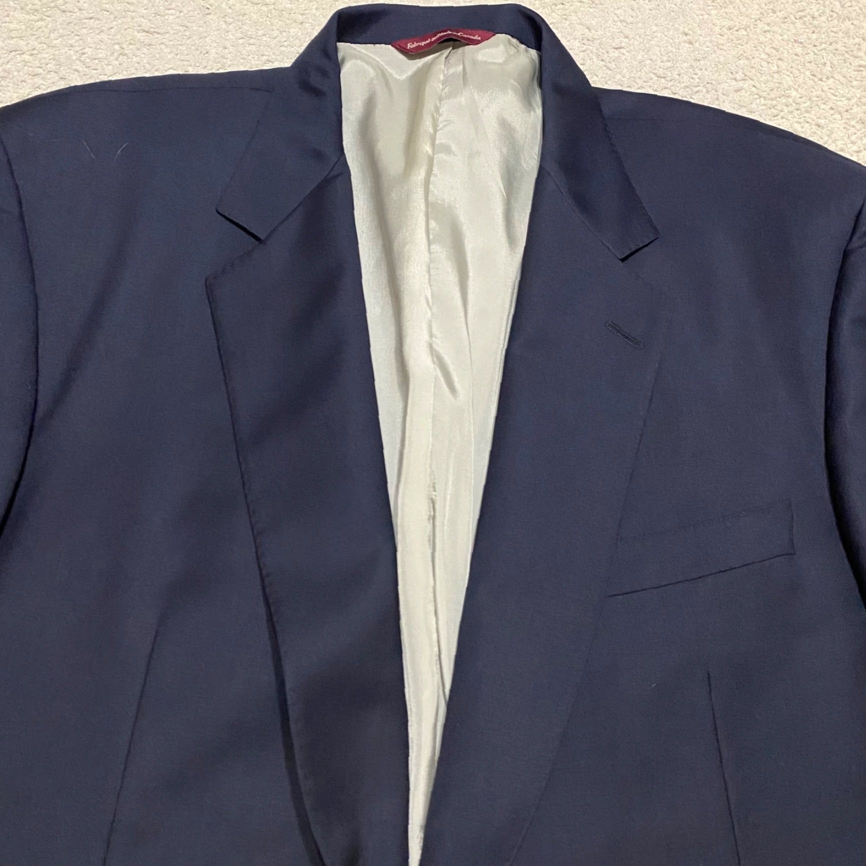 Loro Piana Loro Piana Blazer Mens 46 Long Blue 2-Button 4-Button Sleeve Wool 100% Wool Single-Breasted Front Flat Front Double-Vented Jacket Size US XXL / EU 58 / 5 - 6 Thumbnail