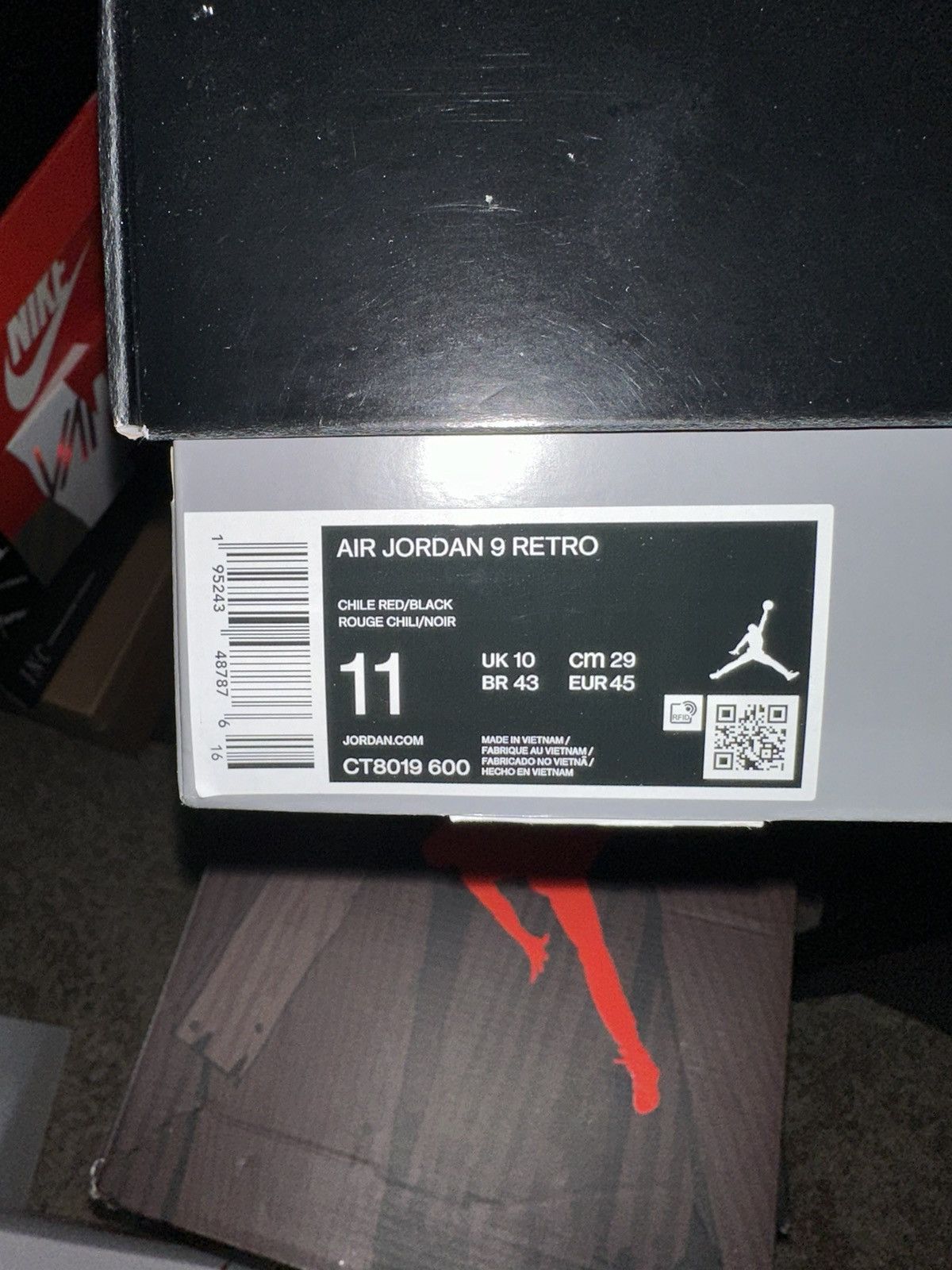 Jordan Brand Jordan 9 Retro Chile Red Size US 11 / EU 44 - 7 Thumbnail