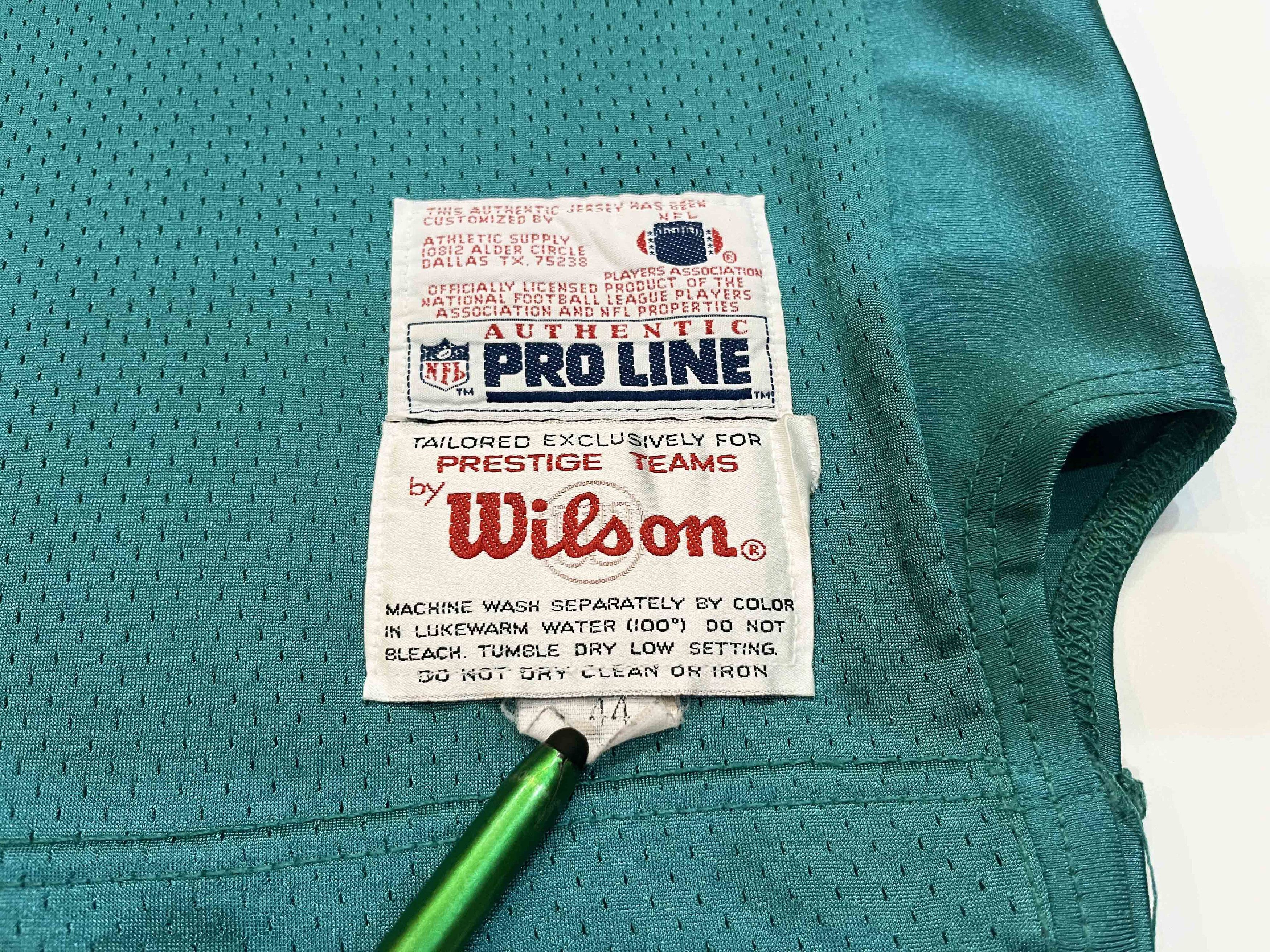 Wilson Vintage Wilson Pro Line NFL Miami Dolphins HIGGS #21 Jersey Size US M / EU 48-50 / 2 - 3 Thumbnail