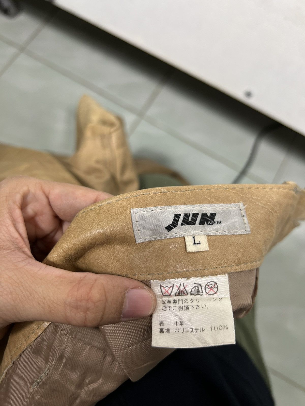 Japanese Brand 🔥 JUN MEN LEATHER TROUSER MOTO Size US 32 / EU 48 - 12 Thumbnail