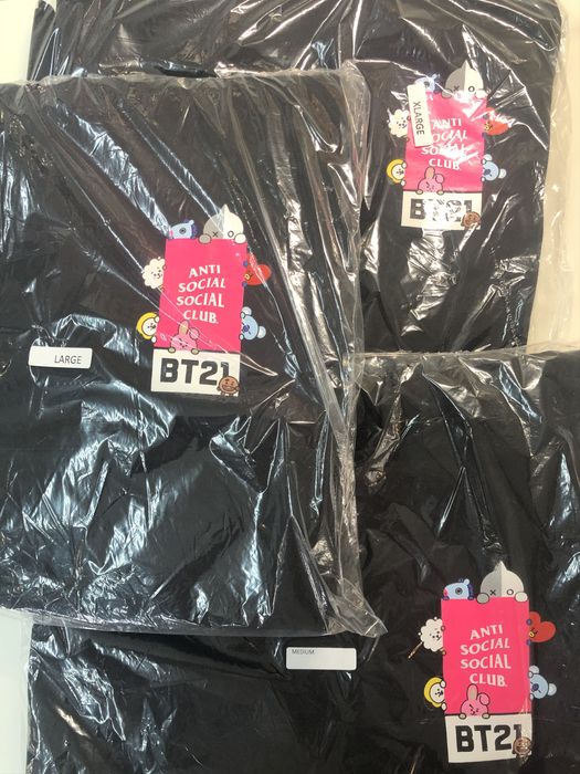Anti social social club online x bt21 madhouse hoodie