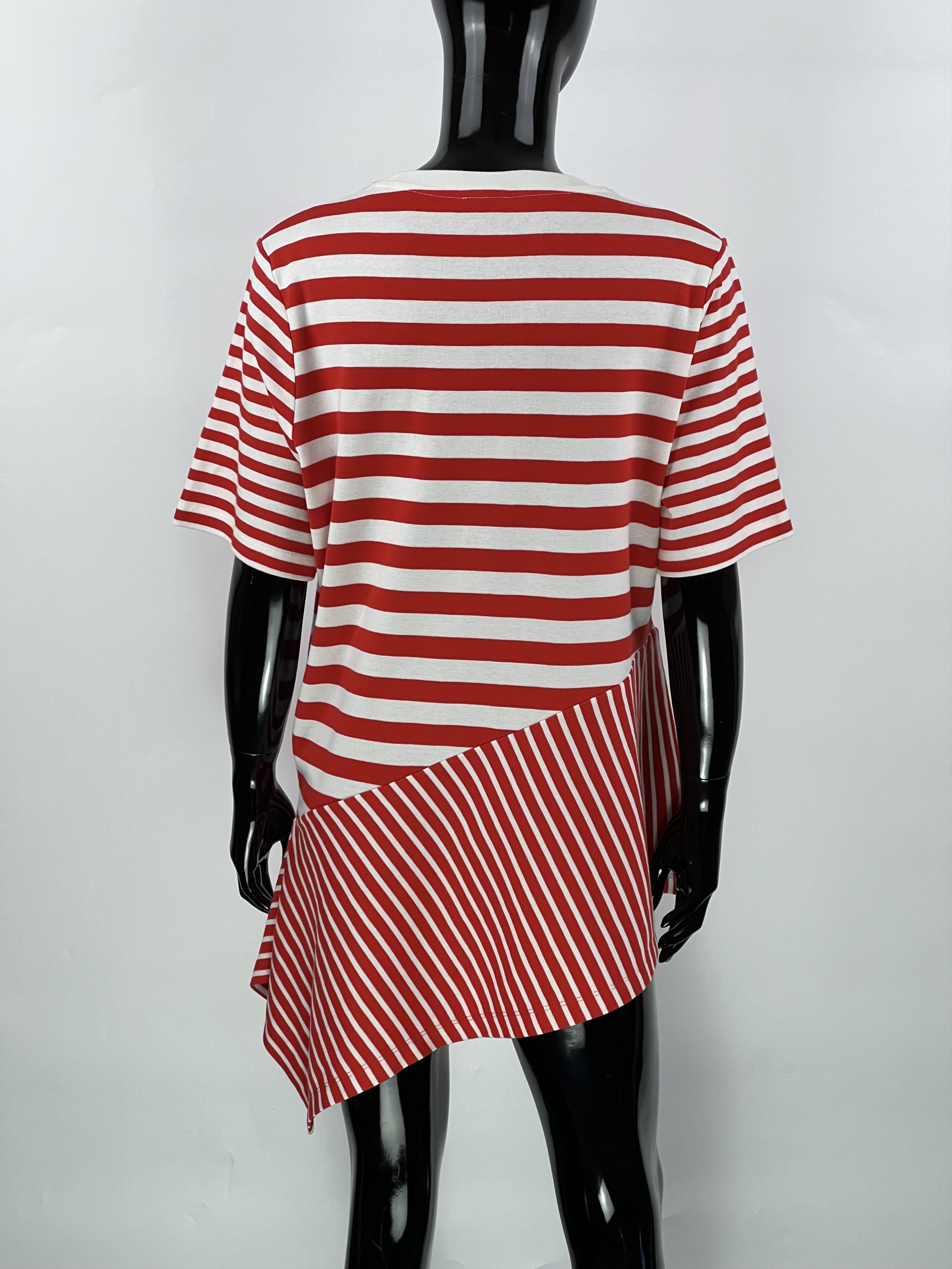 Cos COS Asymmetrical Striped T-Shirt Size L Size L / US 10 / IT 46 - 3 Thumbnail