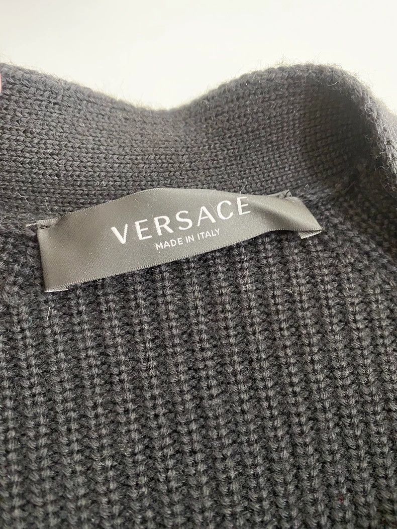 Versace Versace Gold pin black sweater cardigan Size M / US 6-8 / IT 42-44 - 4 Thumbnail