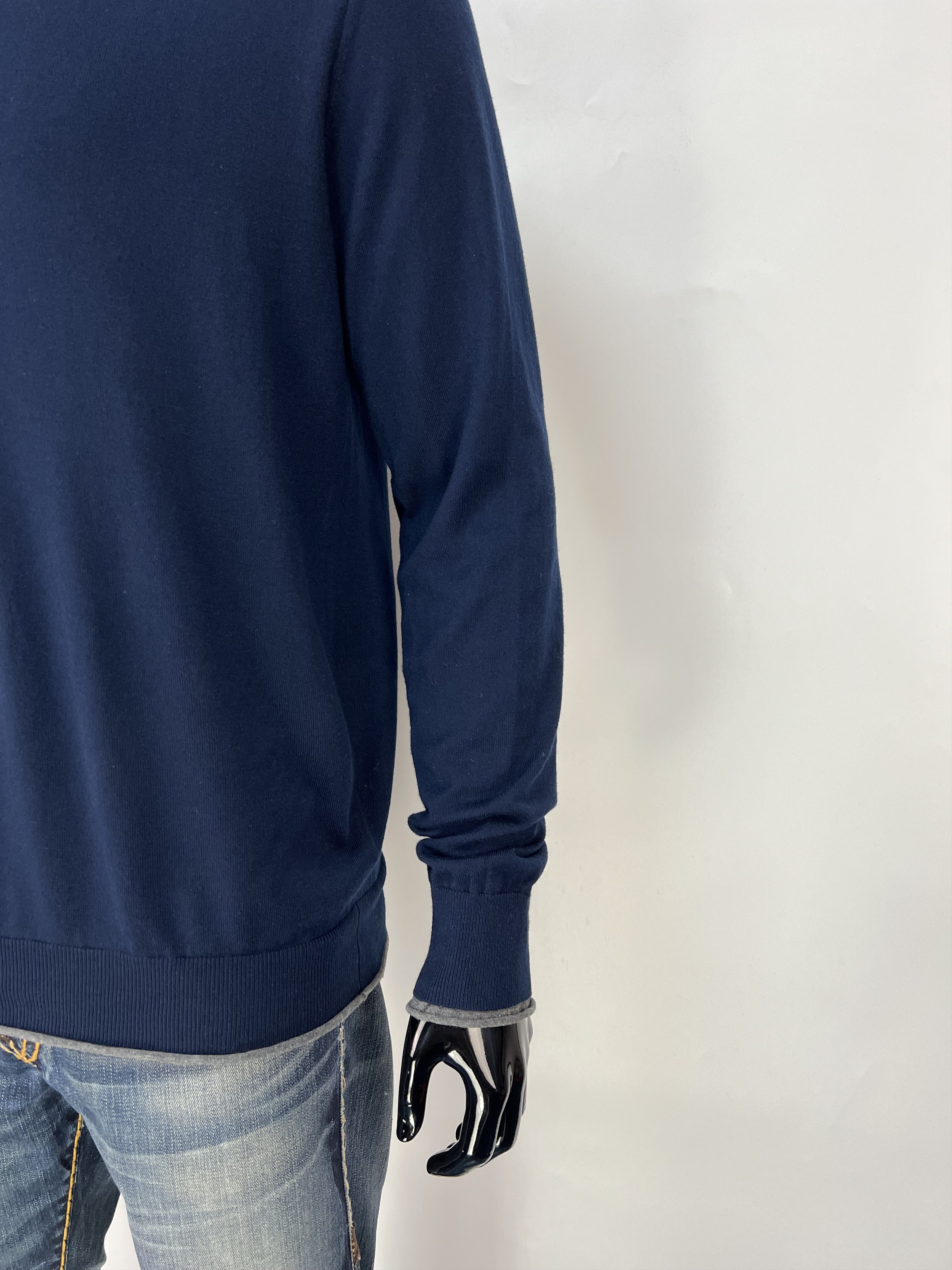 Balmain Balmain Cotton V-Neck Sweater Size US L / EU 52-54 / 3 - 6 Thumbnail
