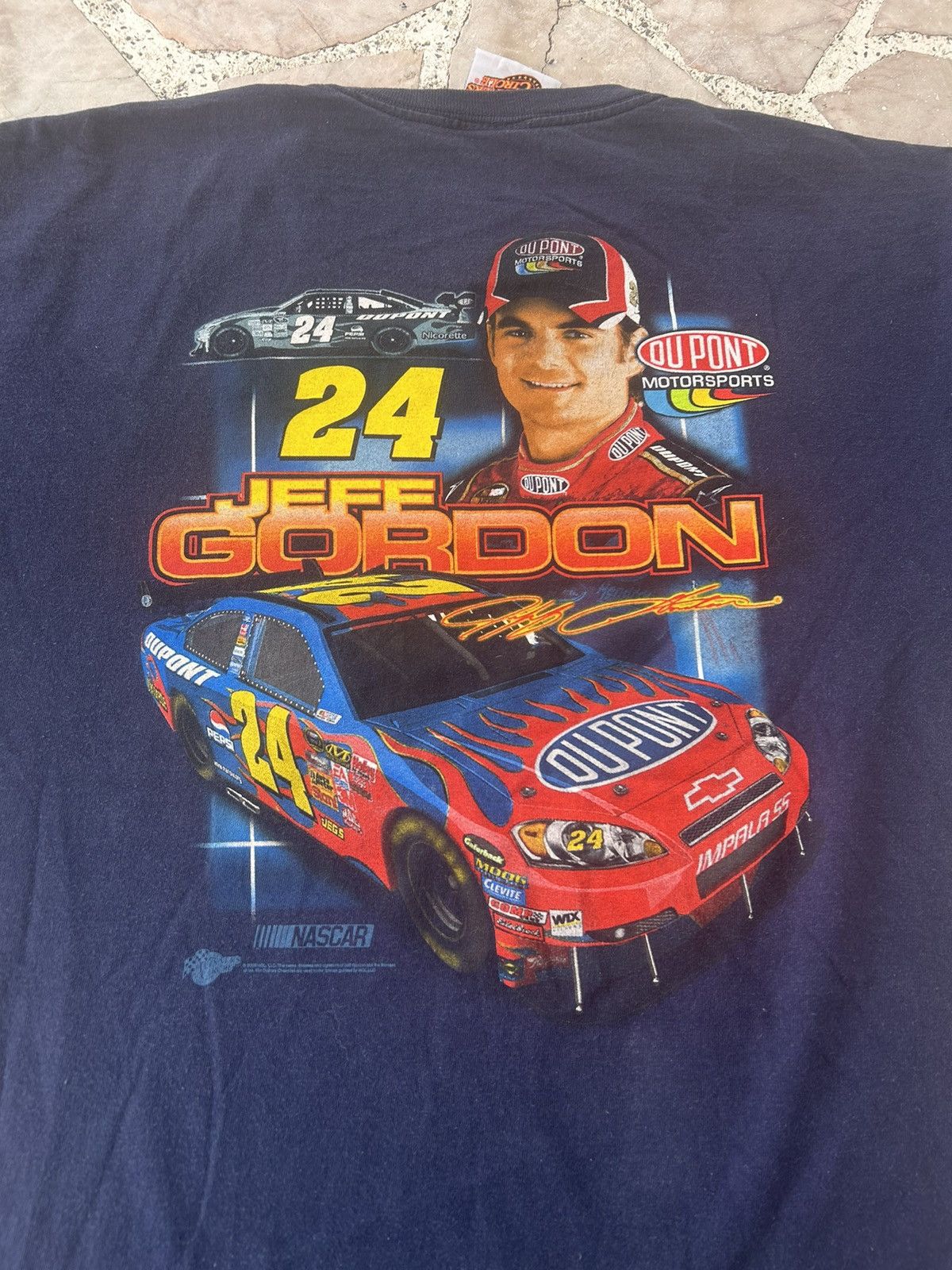NASCAR Jeff gordon vintage chevrolet nascar blue Size US L / EU 52-54 / 3 - 3 Thumbnail