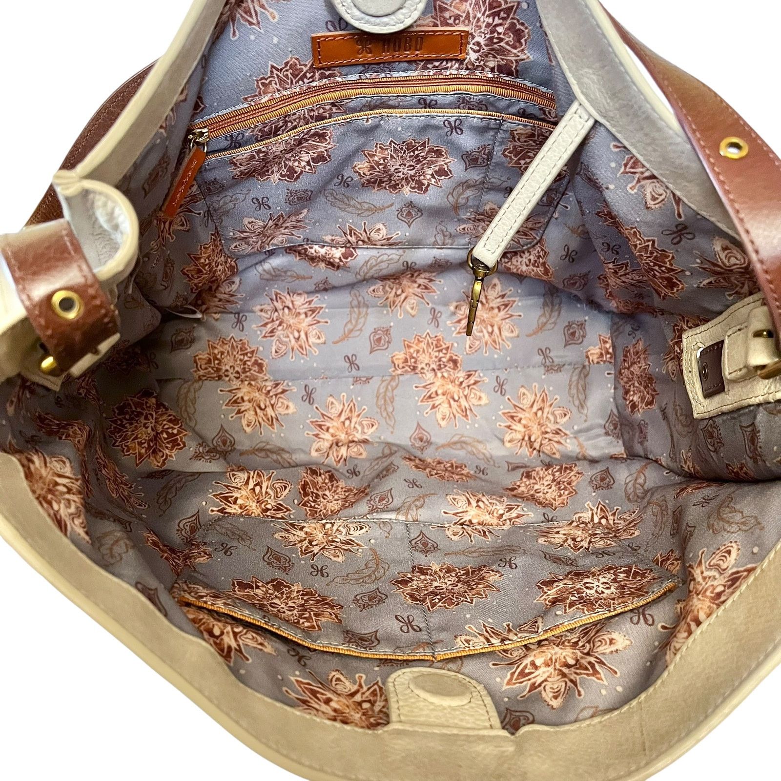 Hobo HOBO Park Latte Cream Leather Tote Bag Size ONE SIZE - 4 Thumbnail
