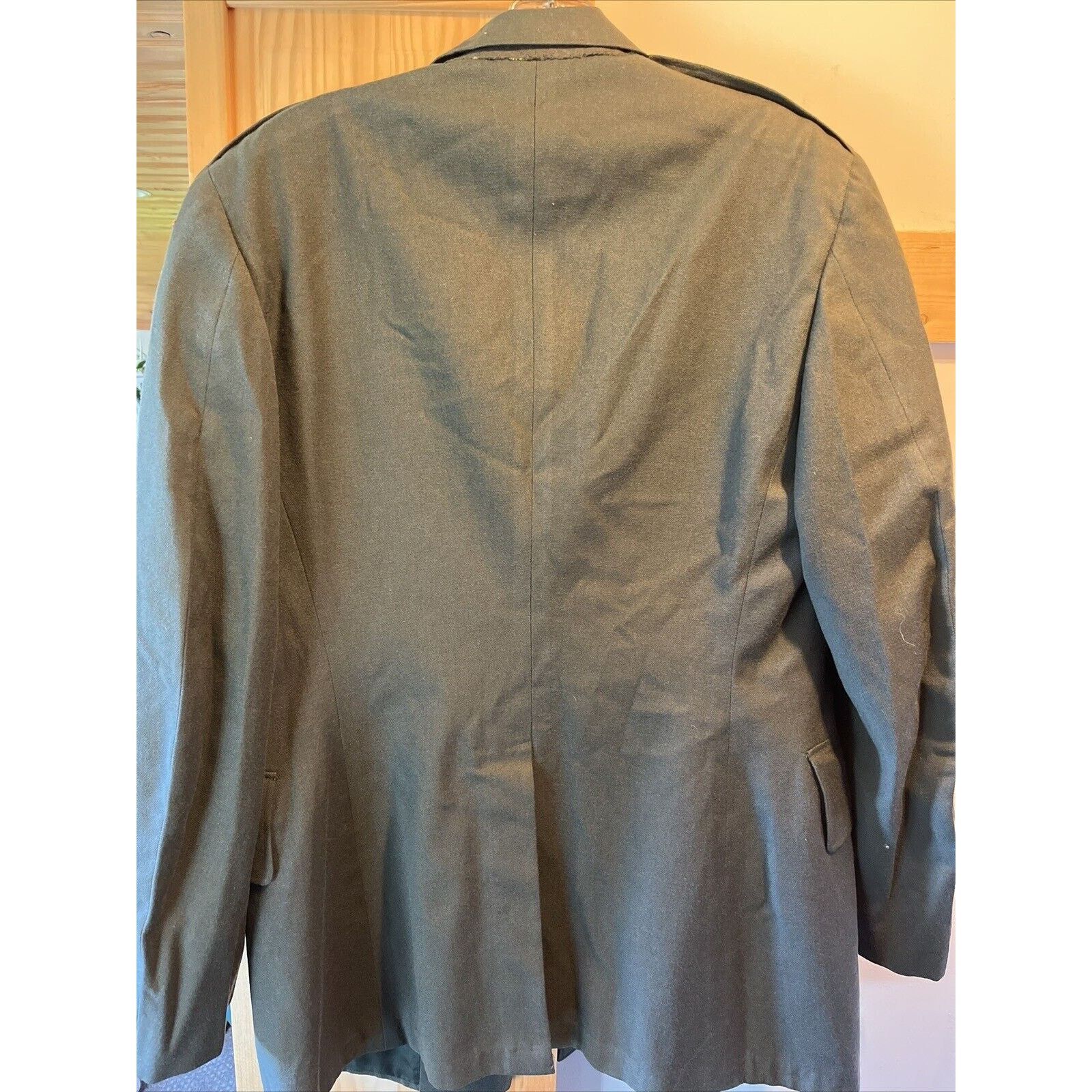 Vintage US Army Class A 1956 Men 40L Olive Green Dress VTG Wool Coat Size US M / EU 48-50 / 2 - 9 Thumbnail