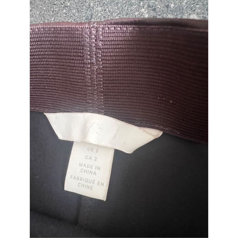 H&M H&M brown faux leather high rise Leggings pants size S Size 26" / US 2 / IT 38 - 7 Thumbnail